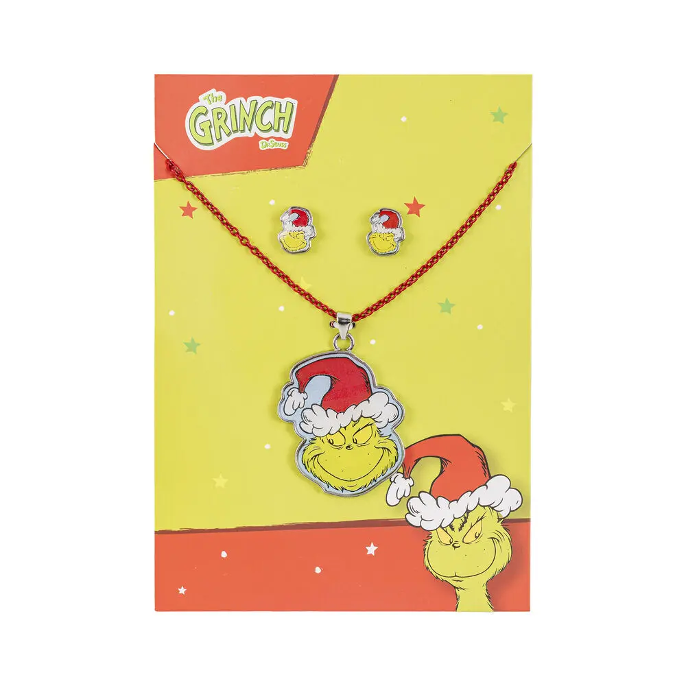 Earrings and Necklace Set Peers Hardy The Grinch Christmas