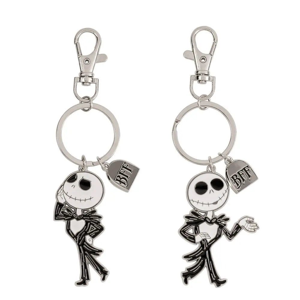 Peers Hardy Unisex Argenté Keychain Disney Nightmare Before Christmas Jakks Skellington (X2)