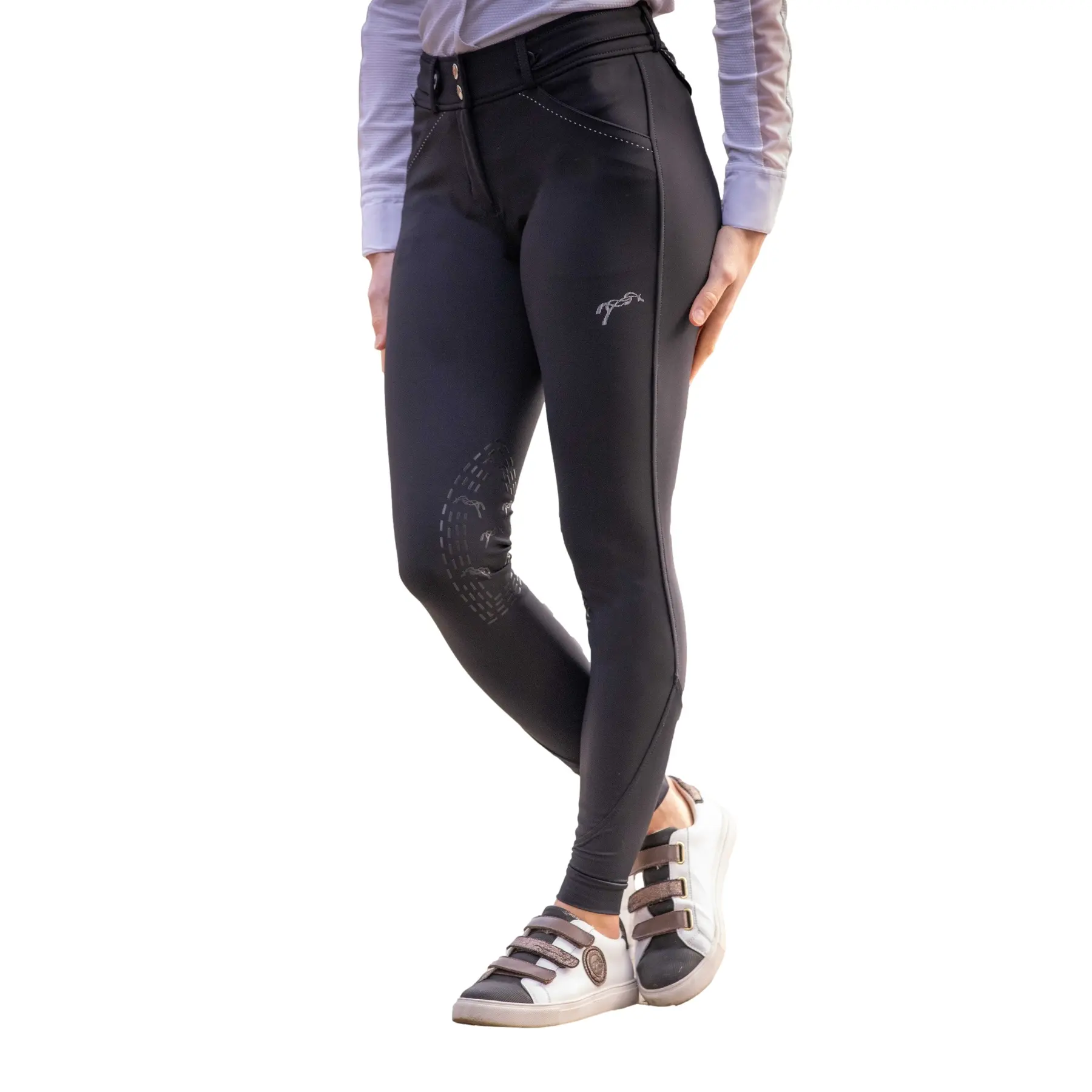 Pantaloni da equitazione full grip da donna  New Point Sellier