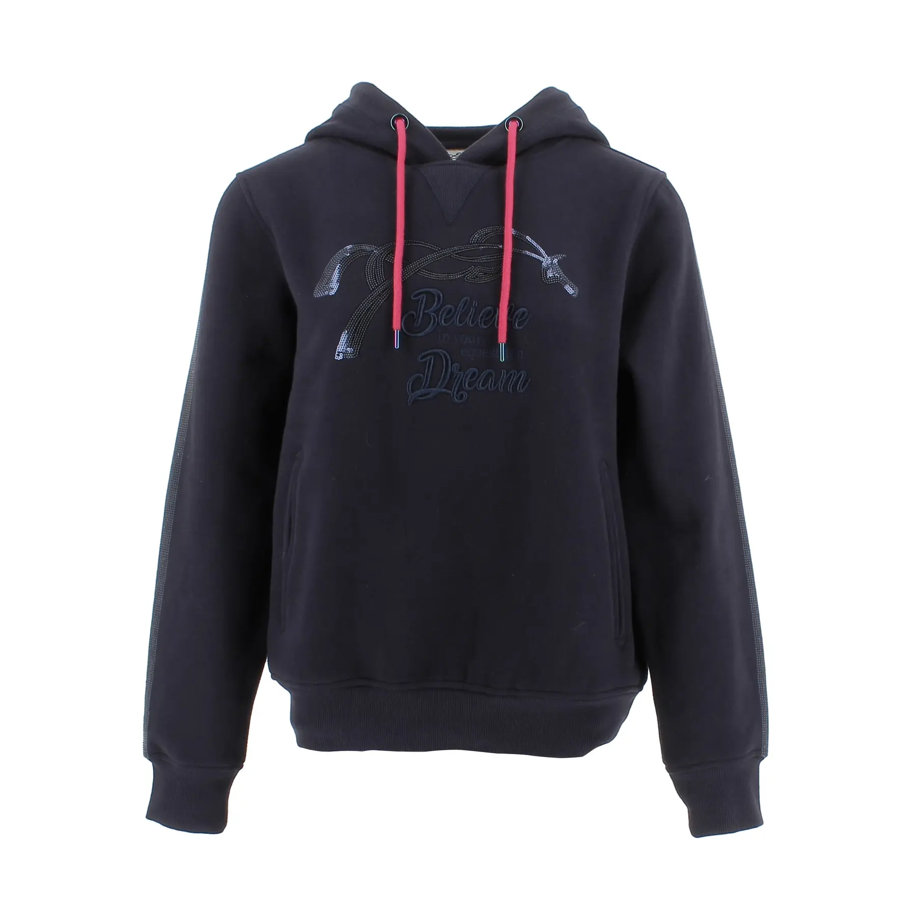 Comparer les prix de Sweatshirt équitation à capuche femme Pénélope Topty