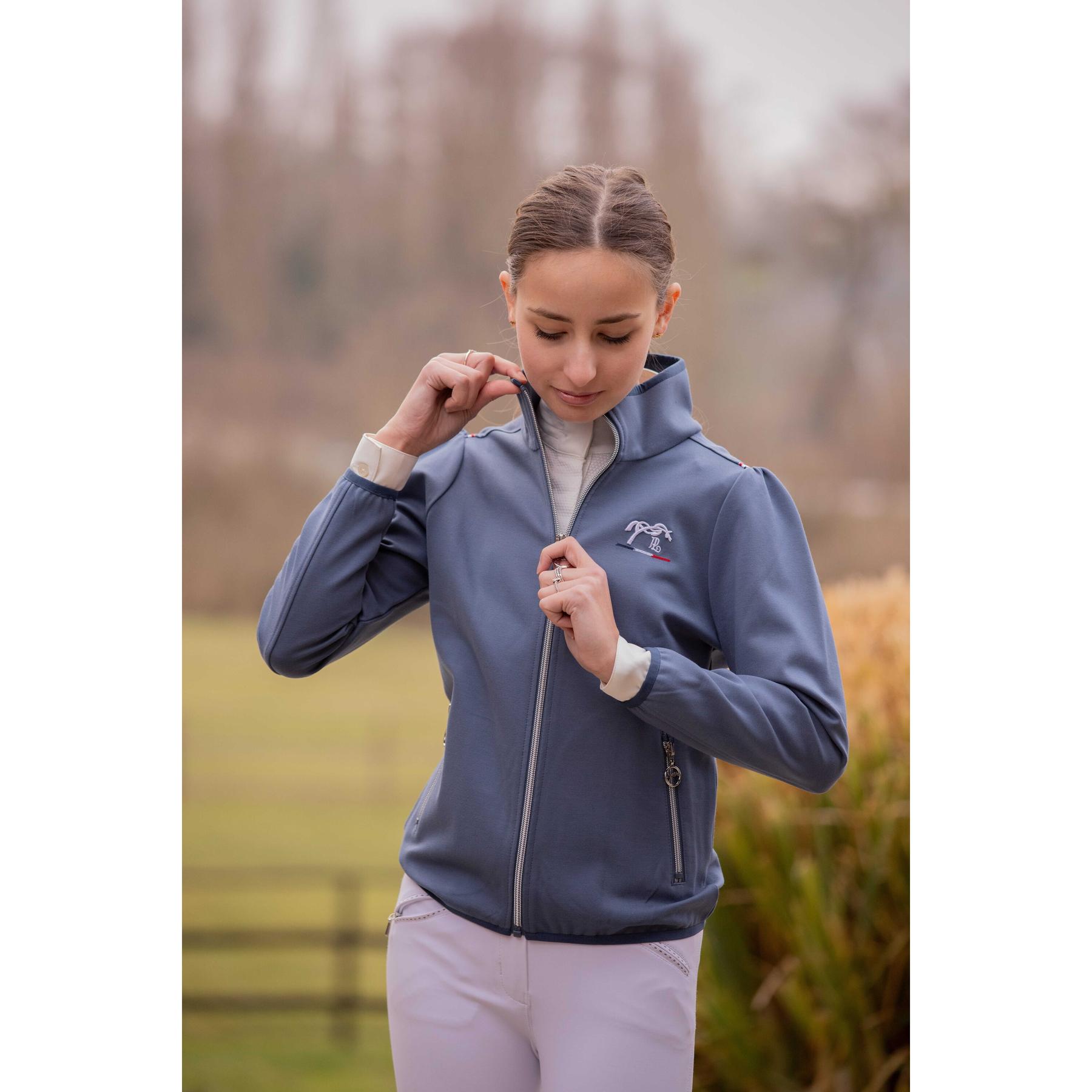 3338025813891 - Veste équitation fille Tweety marine