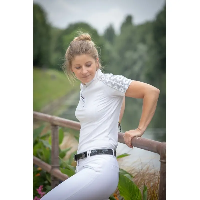 Comparer les prix de Polo équitation manches courtes femme Pénélope Anais