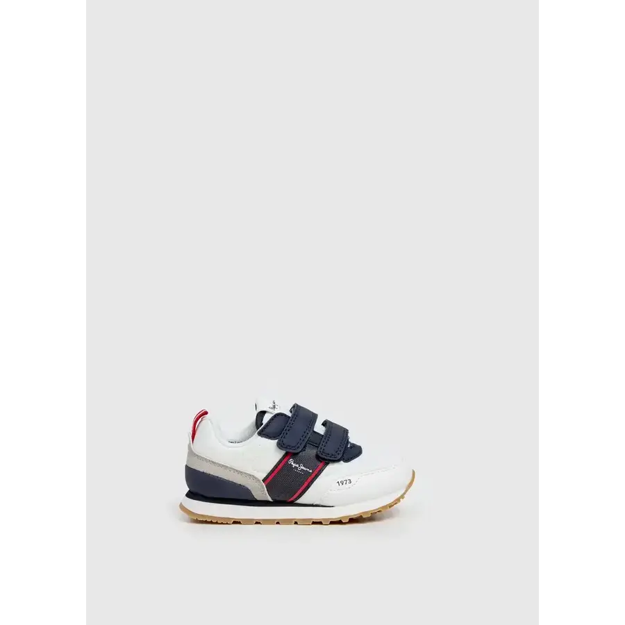 Pepe Jeans Men's Blanc Baby Boy Trainers Dublin Sport