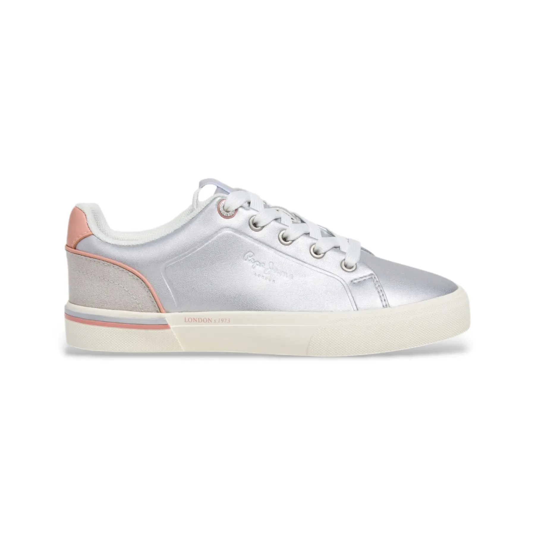 Pepe Jeans Women's Argenté Trainers Kenton Galactic