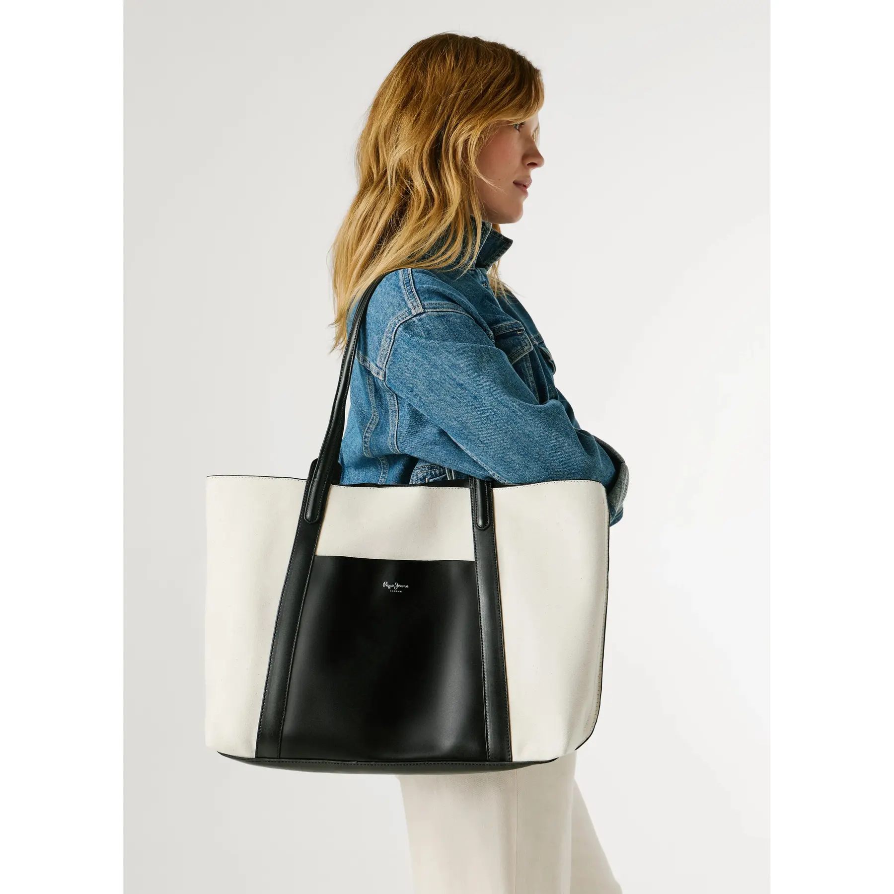 Pepe Jeans Women's Noir Tote Bag Audrey Tale
