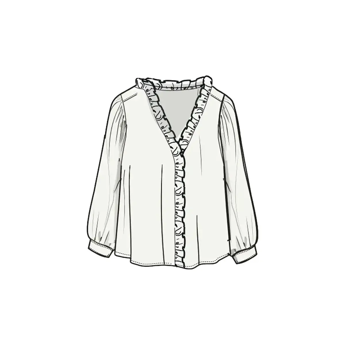 Chemisier perlato donna