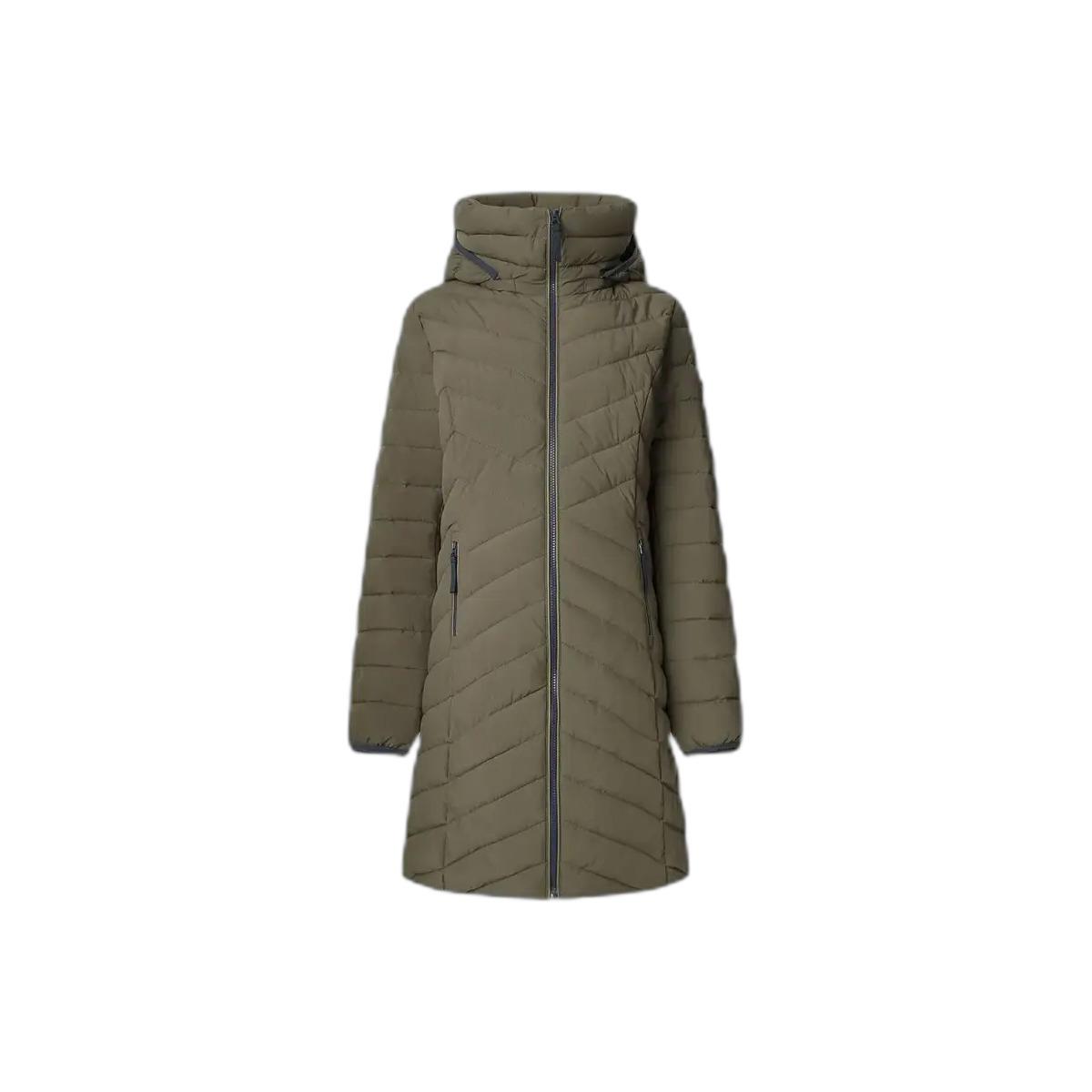 8447166693844 - Damen lange Steppjacke mit Kapuze Sann