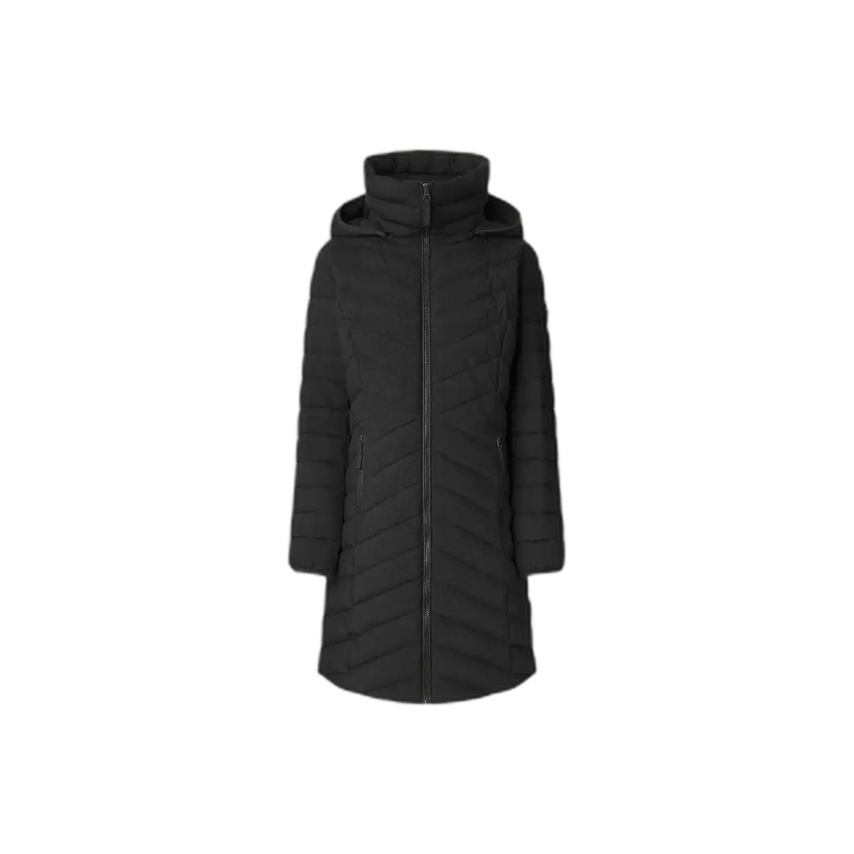 8447166693974 - Damen lange Steppjacke mit Kapuze Sann