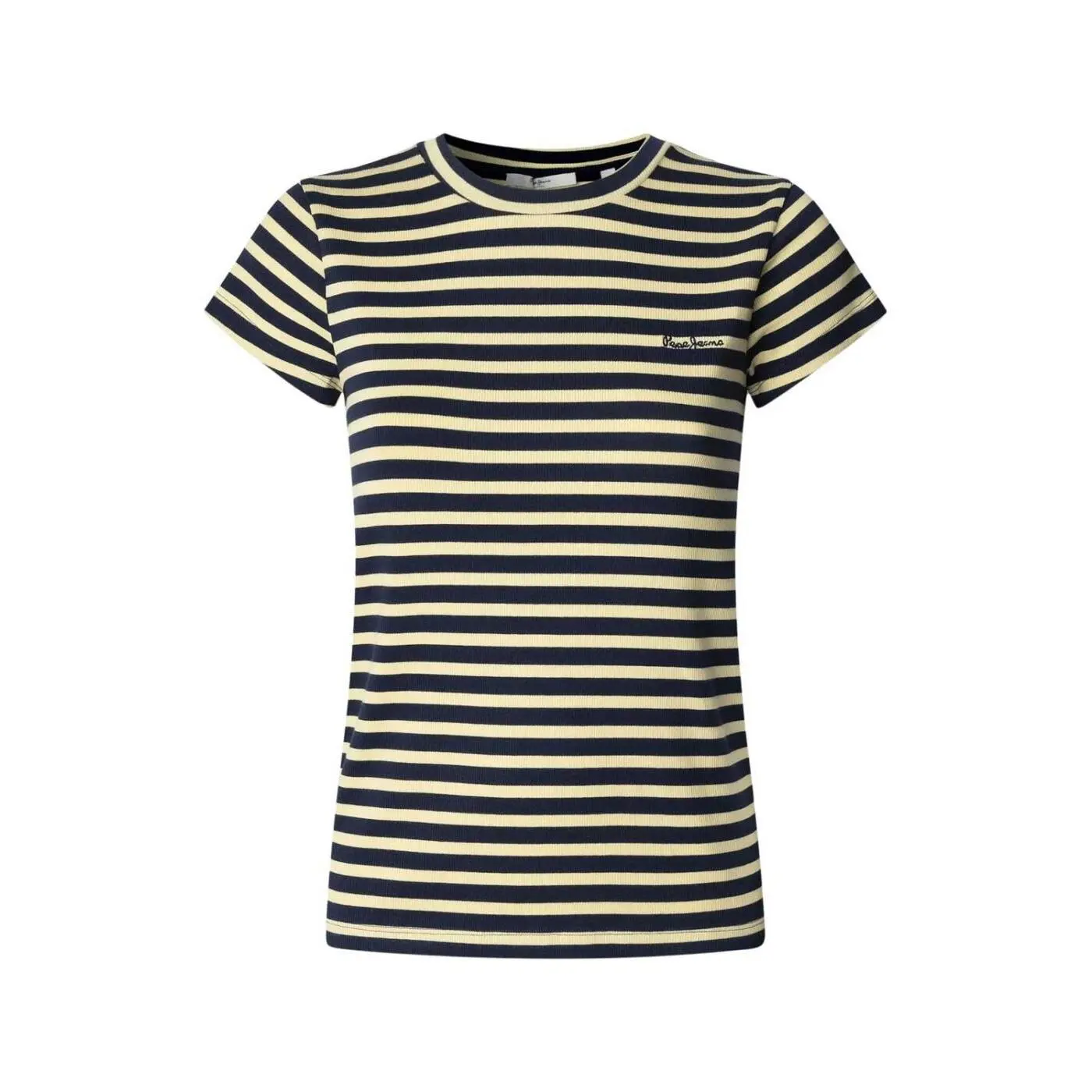 Pepe Jeans Women's Bleu Striped T-Shirt Merida