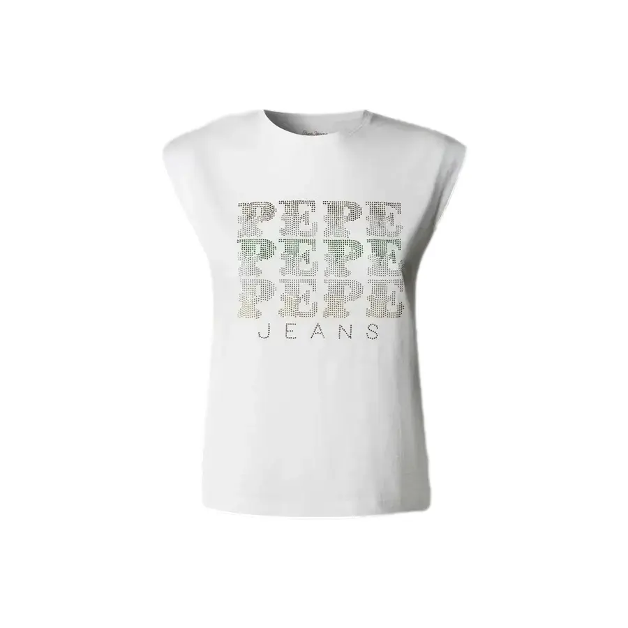 Pepe Jeans Women's Blanc T-Shirt Lujan