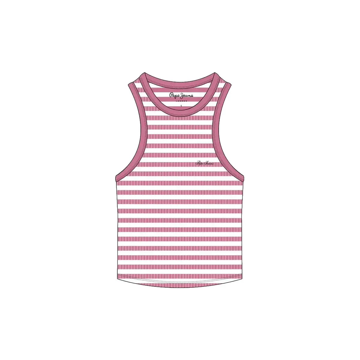 Canottiera da donna a righe