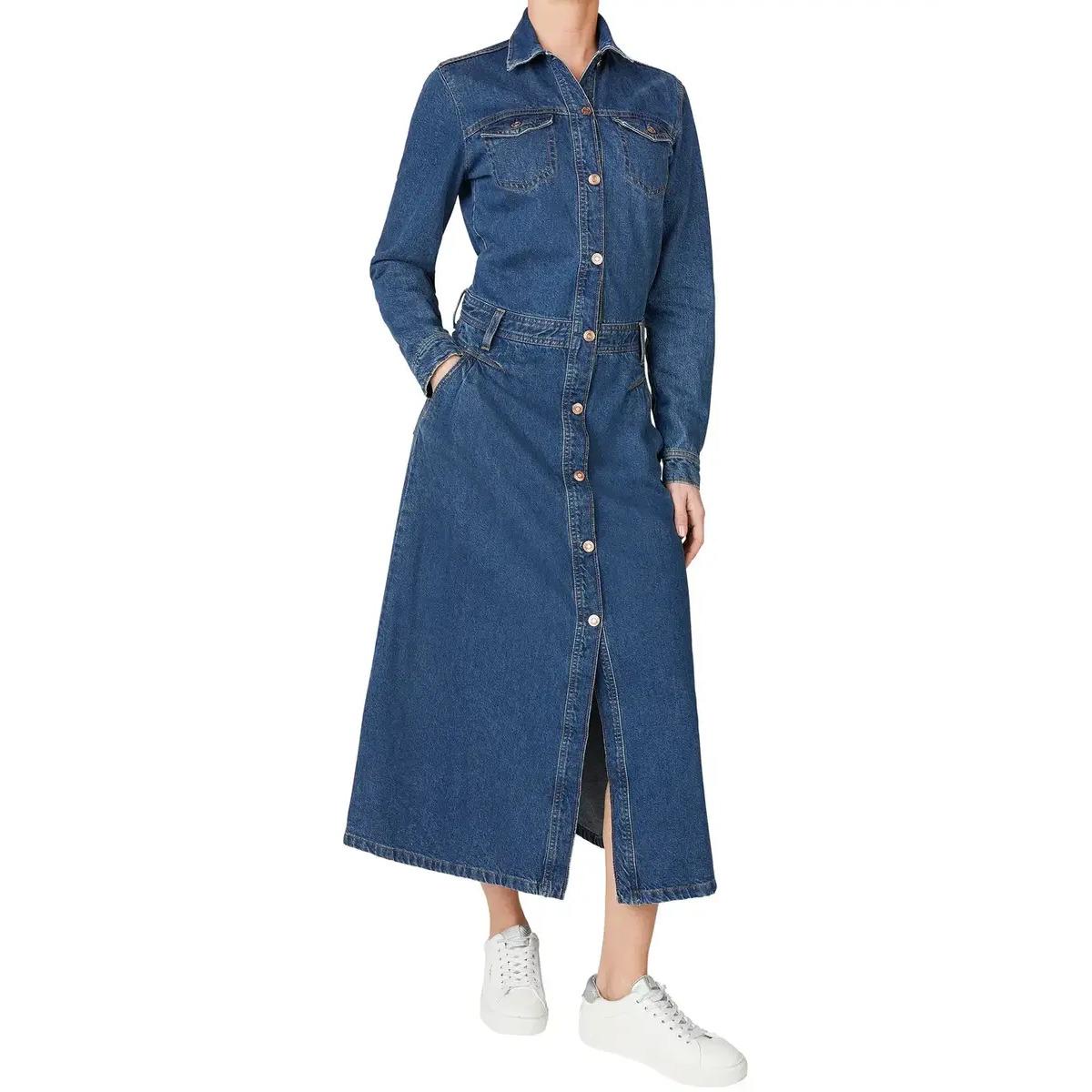 8447166624077 - Jeanskleid mit langen Ärmeln Damen Becky