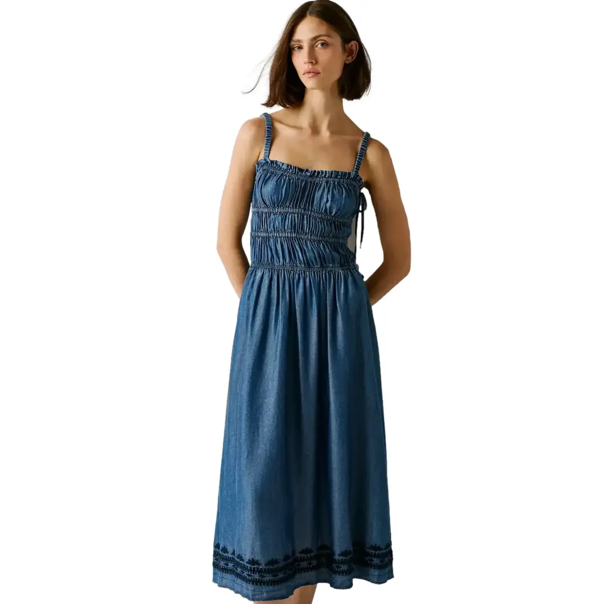 Vestito donna senza maniche  Cass Tencel