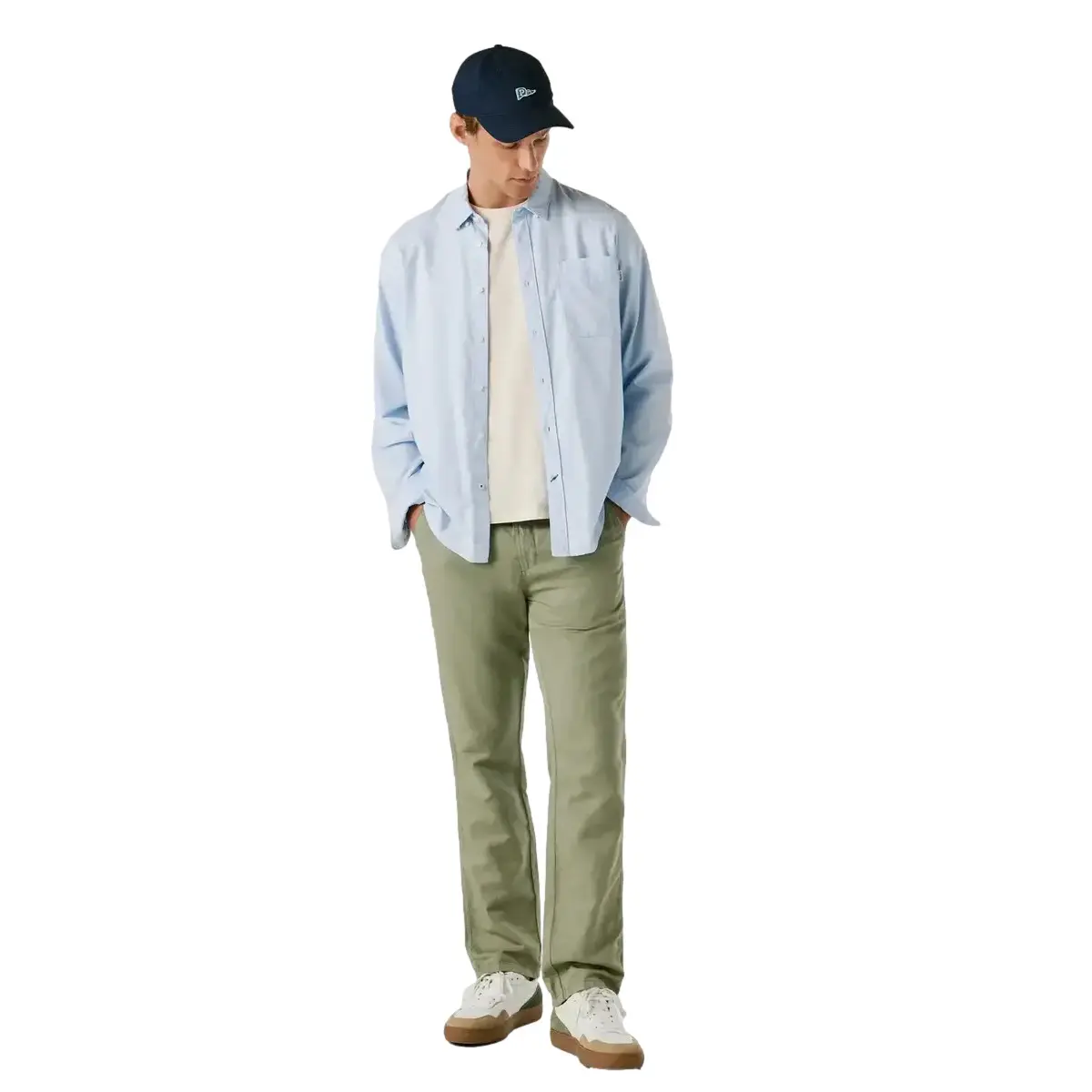 Pantaloni chino con cordino regolabile