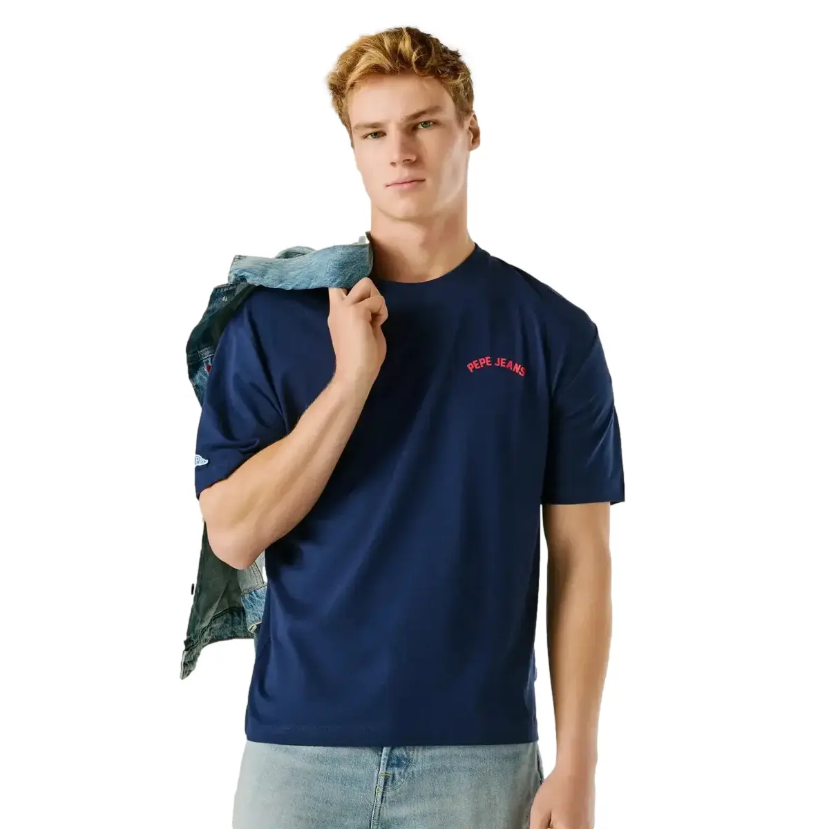 Pepe Jeans Men's Bleu T-Shirt Gideon