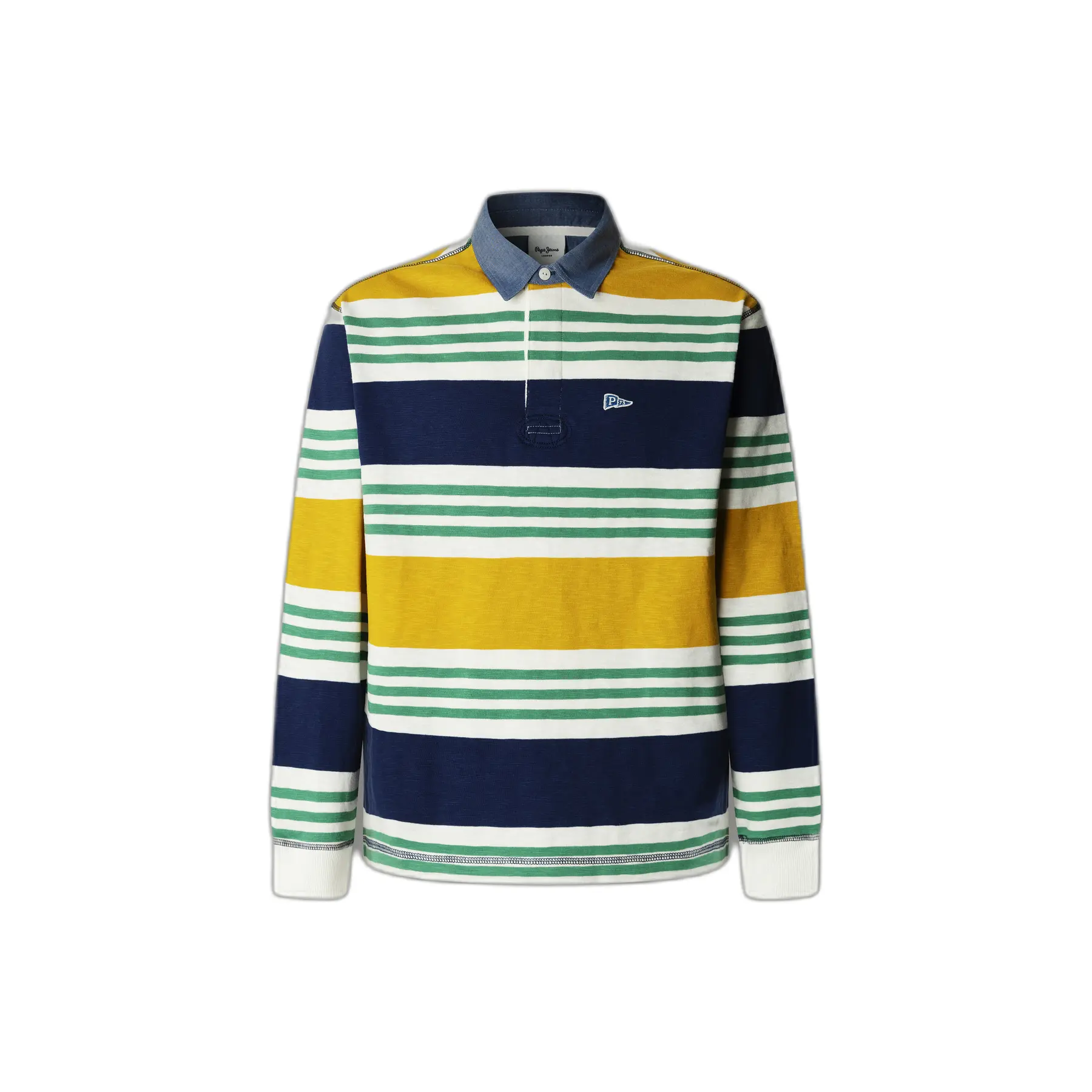 Image of Langärmeliges Polo-Shirt Pepe Jeans Clive