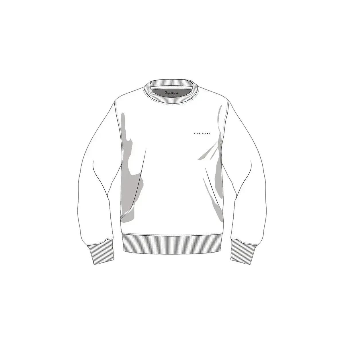 Pepe Jeans Men's Blanc Sweatshirt Basic