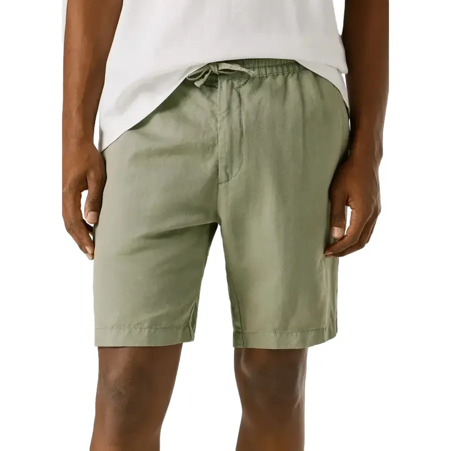 Pepe Jeans Men's Vert Linen Shorts Smart Relaxed