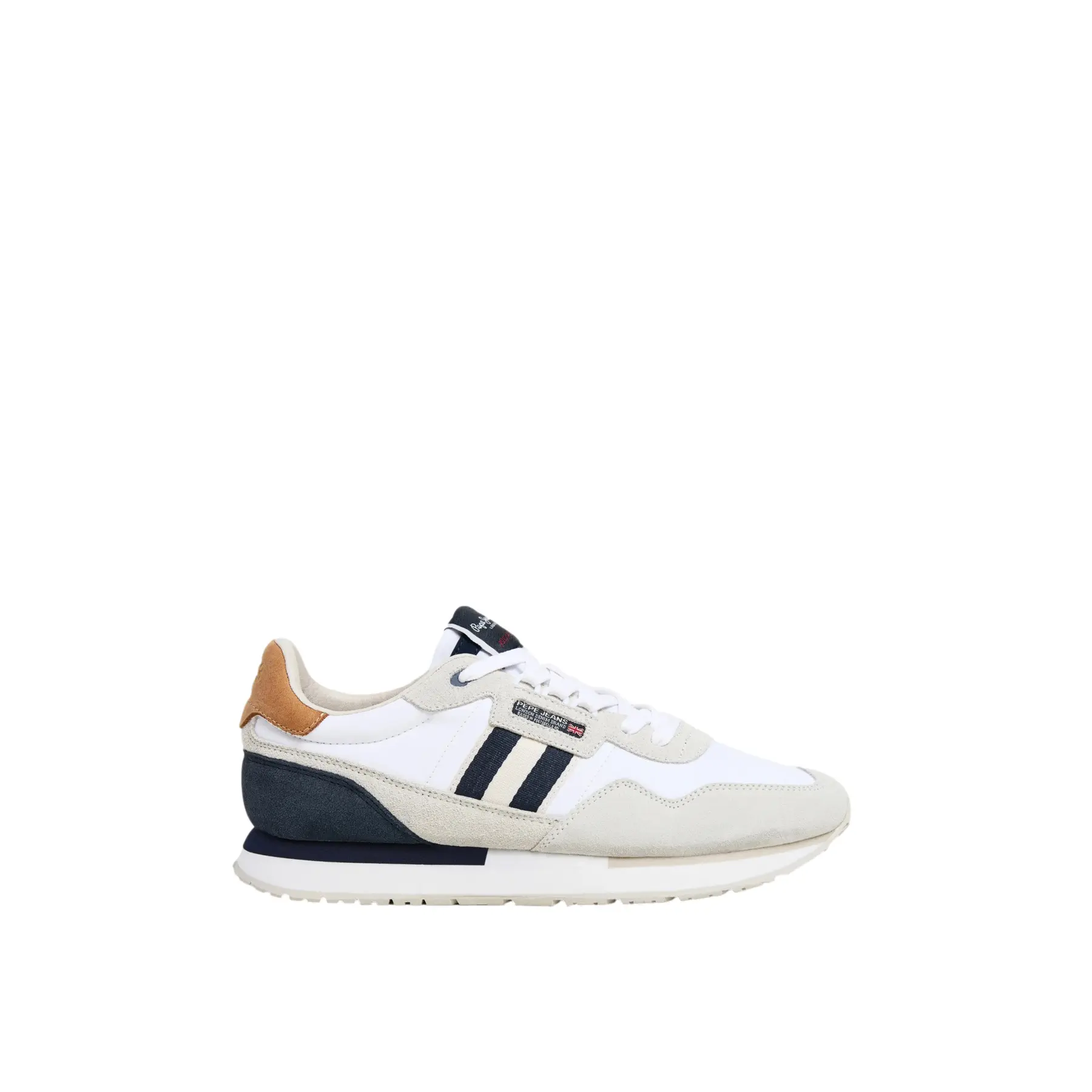 Pepe Jeans Men's Blanc Trainers Basic