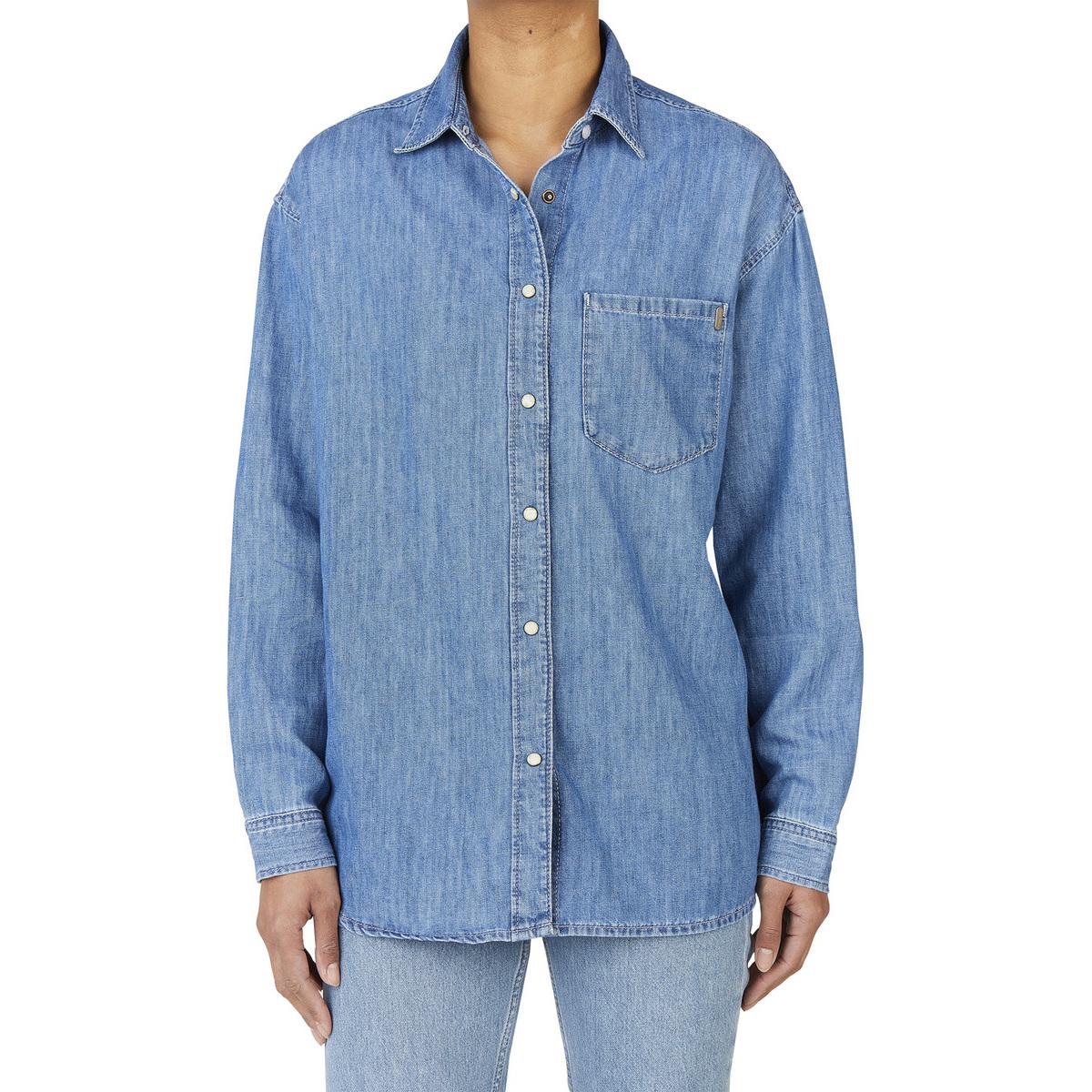 8447166144612 - Langarmjeanshemd für Damen Boyfriend