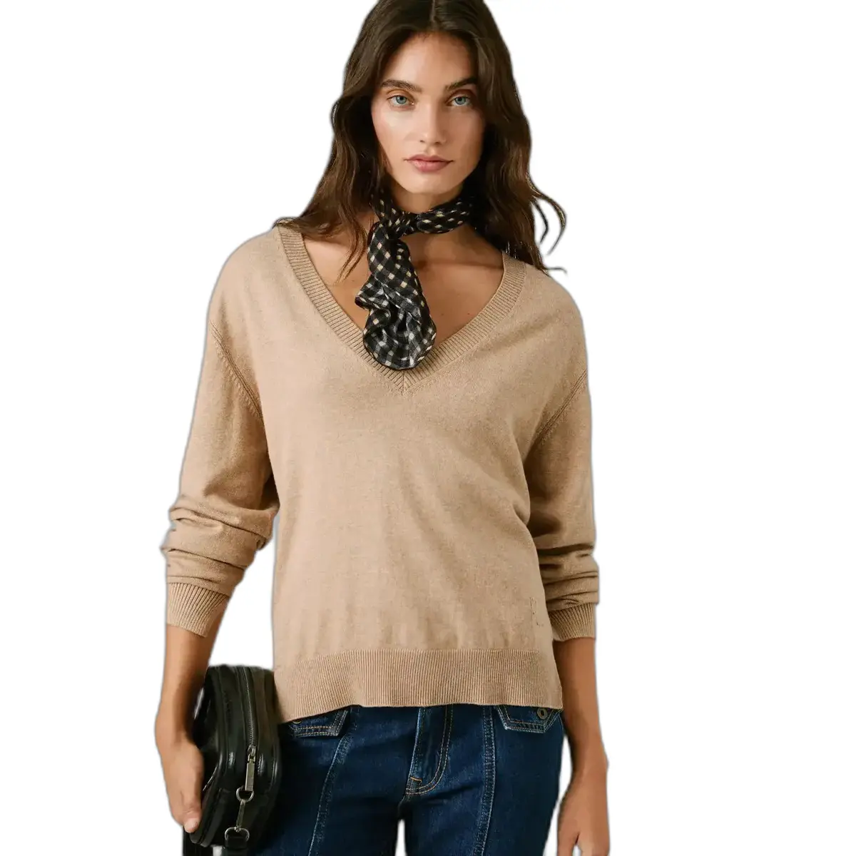 Image of V-Ausschnitt Pullover für Frauen Pepe Jeans Coraline