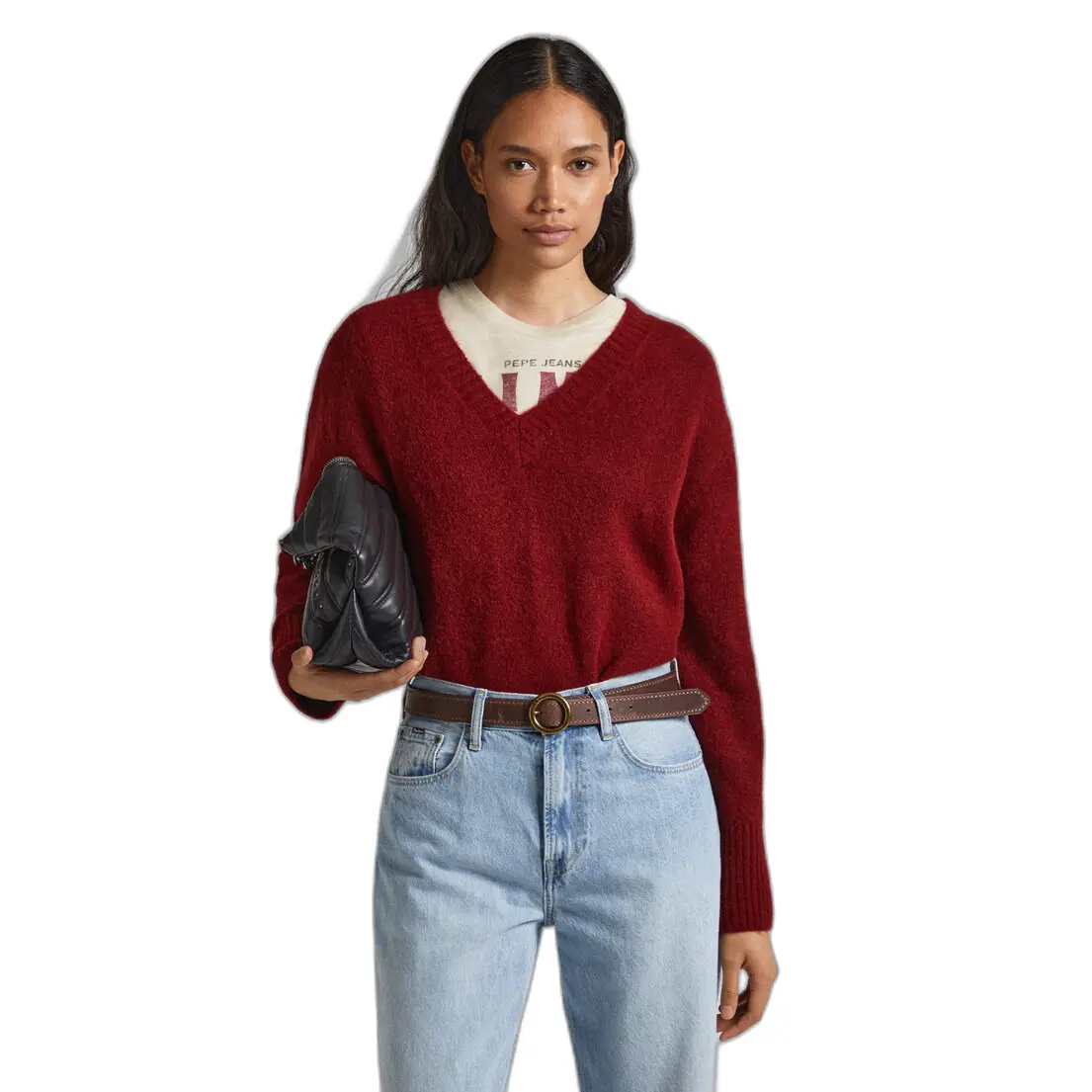 8445866202113 - Pullover mit V-Ausschnitt Damen Denisse