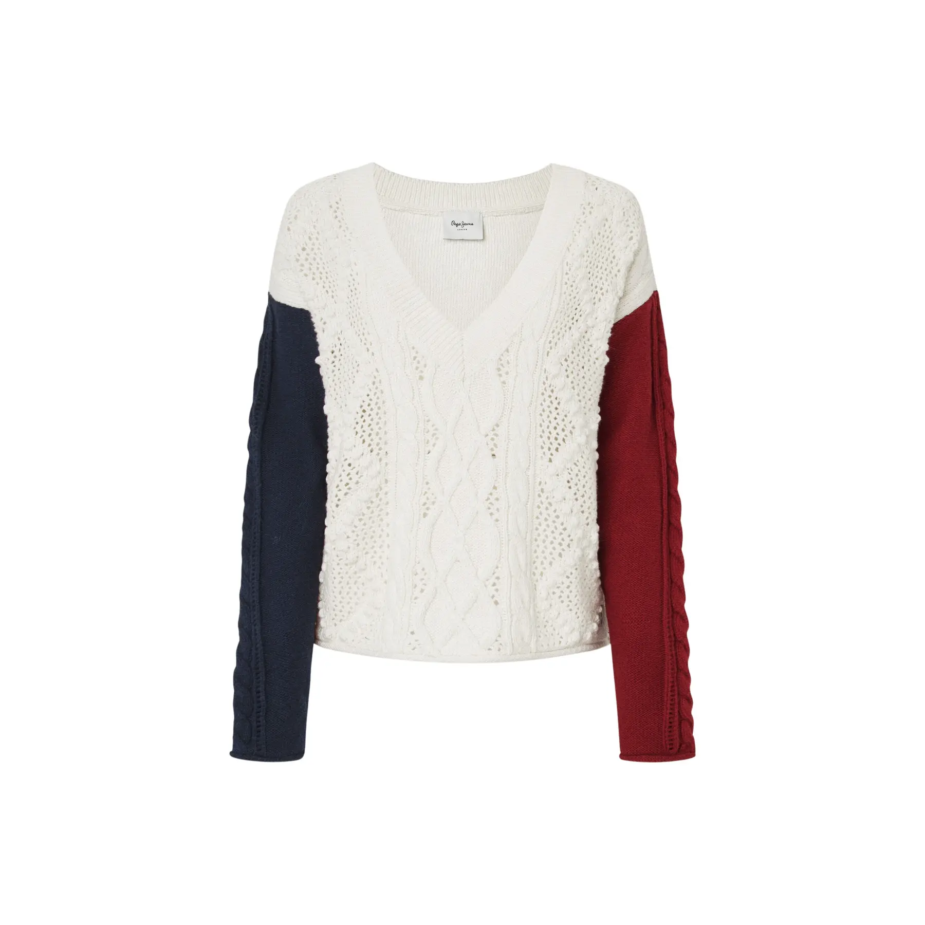 8445866854183 - Damen V-Ausschnitt Pulli Hada