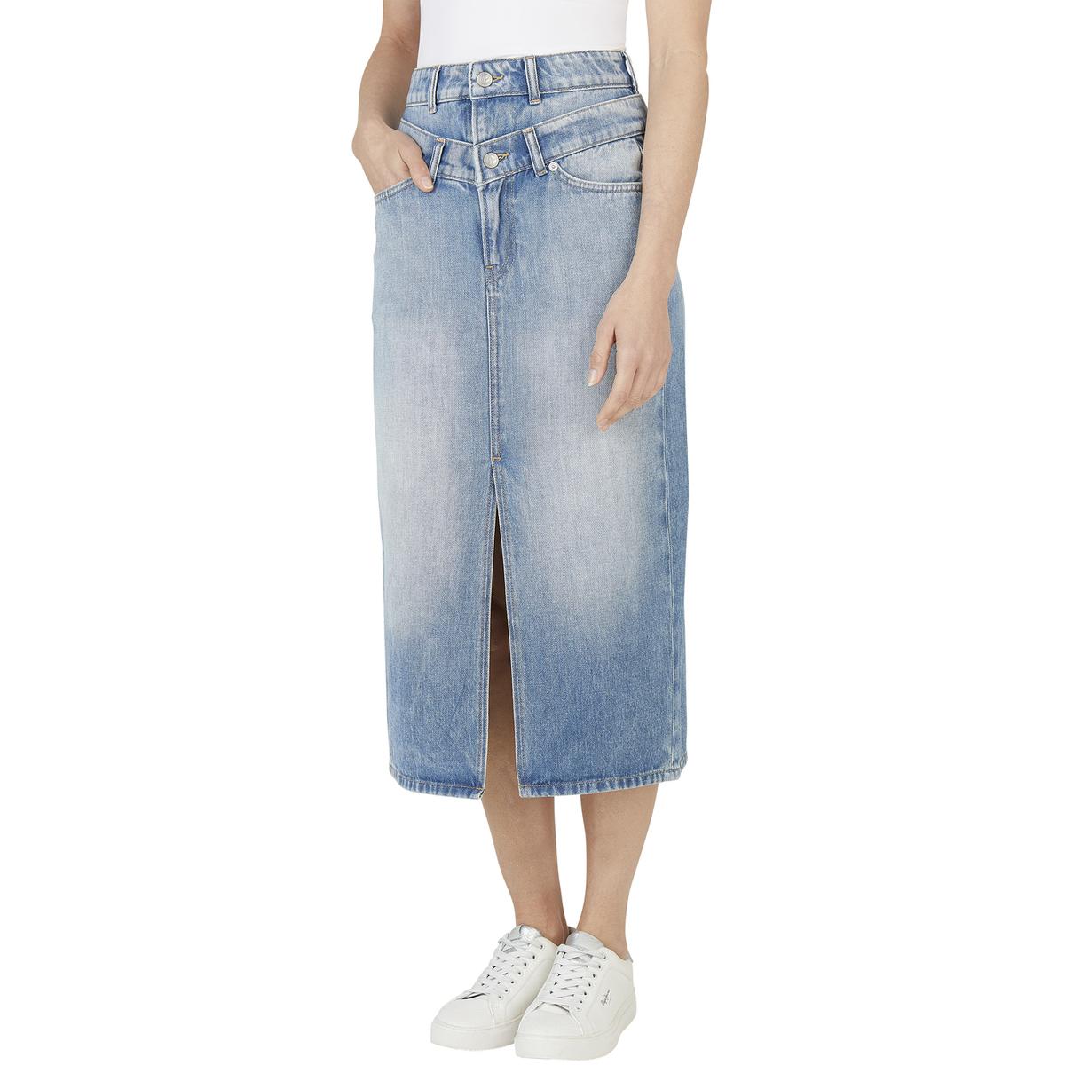 8447166222334 - Doppelte hohe Taille Jeansrock für Damen Pepe Jeans