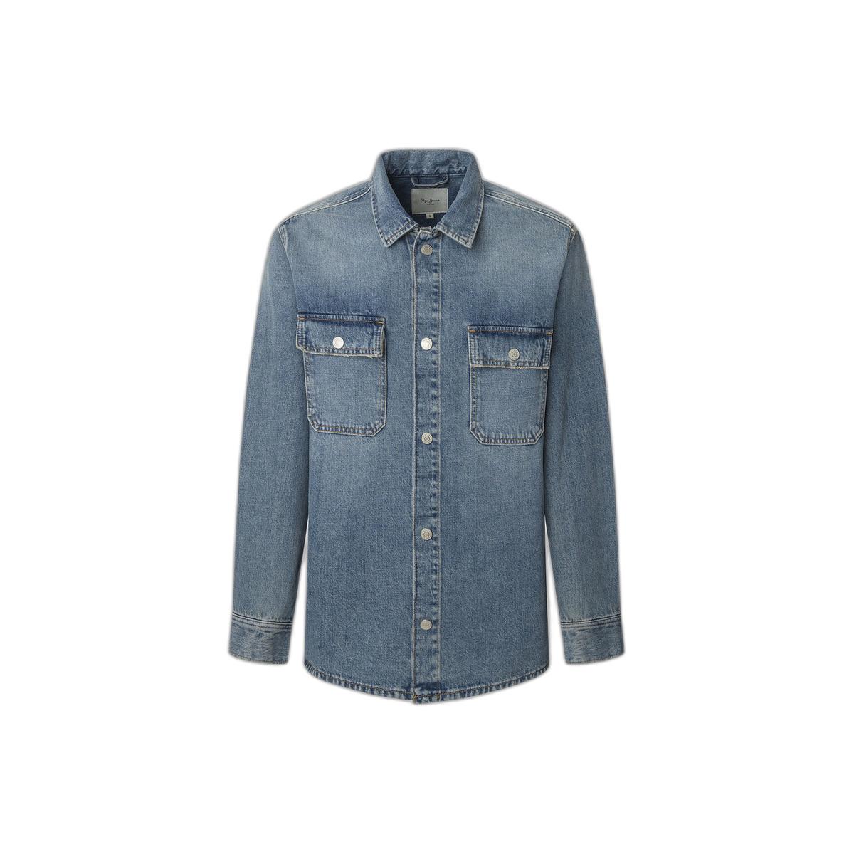 8447166108164 - Relaxed Fit Hemdjacke mit Brustpattentaschen