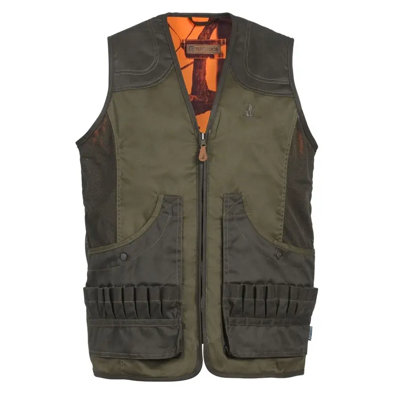 Percussion Vert Reversible Hunting Vest Savane