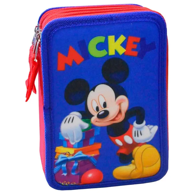 8414778829411 - Dreifaches Federmäppchen Kind Disney Mickey