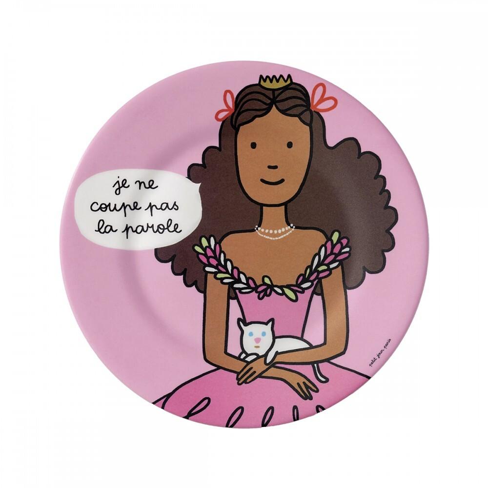 3585190049253 - Dessertteller Baby petit jour princesse je ne coupe pas la parole