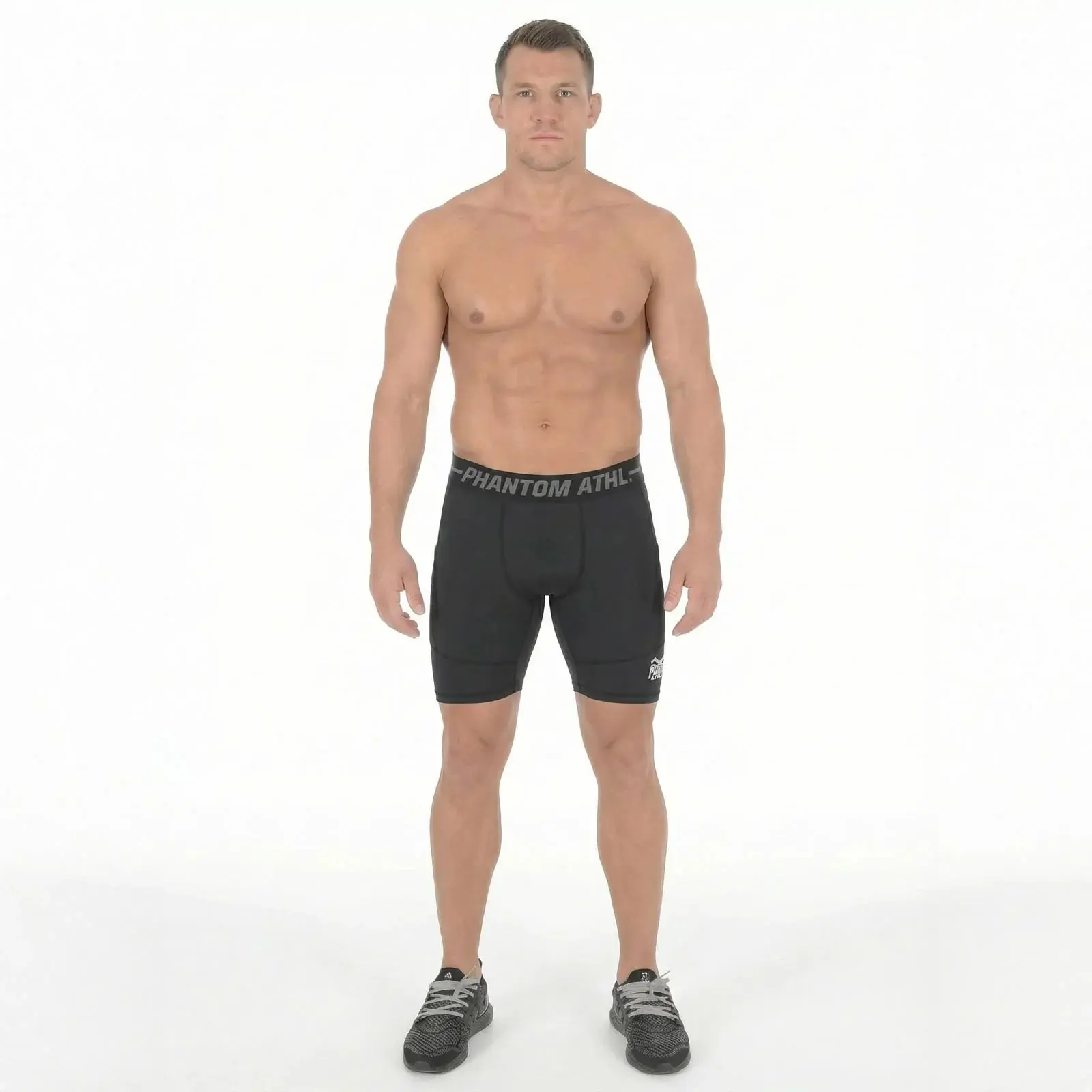 Phantom Athletics Men's Noir Compression Shorts Tactic