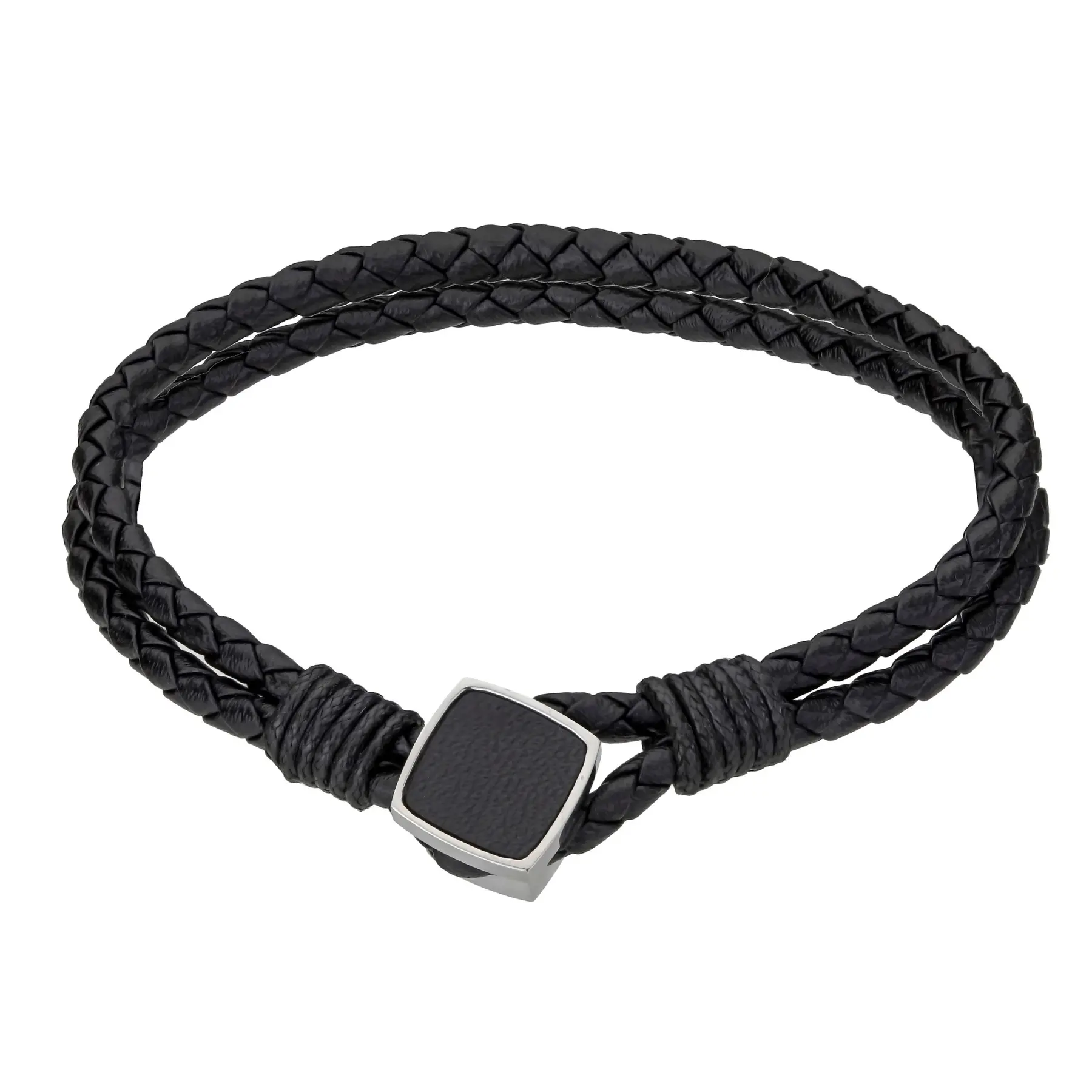 7756613395479 - Armband aus echtem Leder und Edelstahl Martin