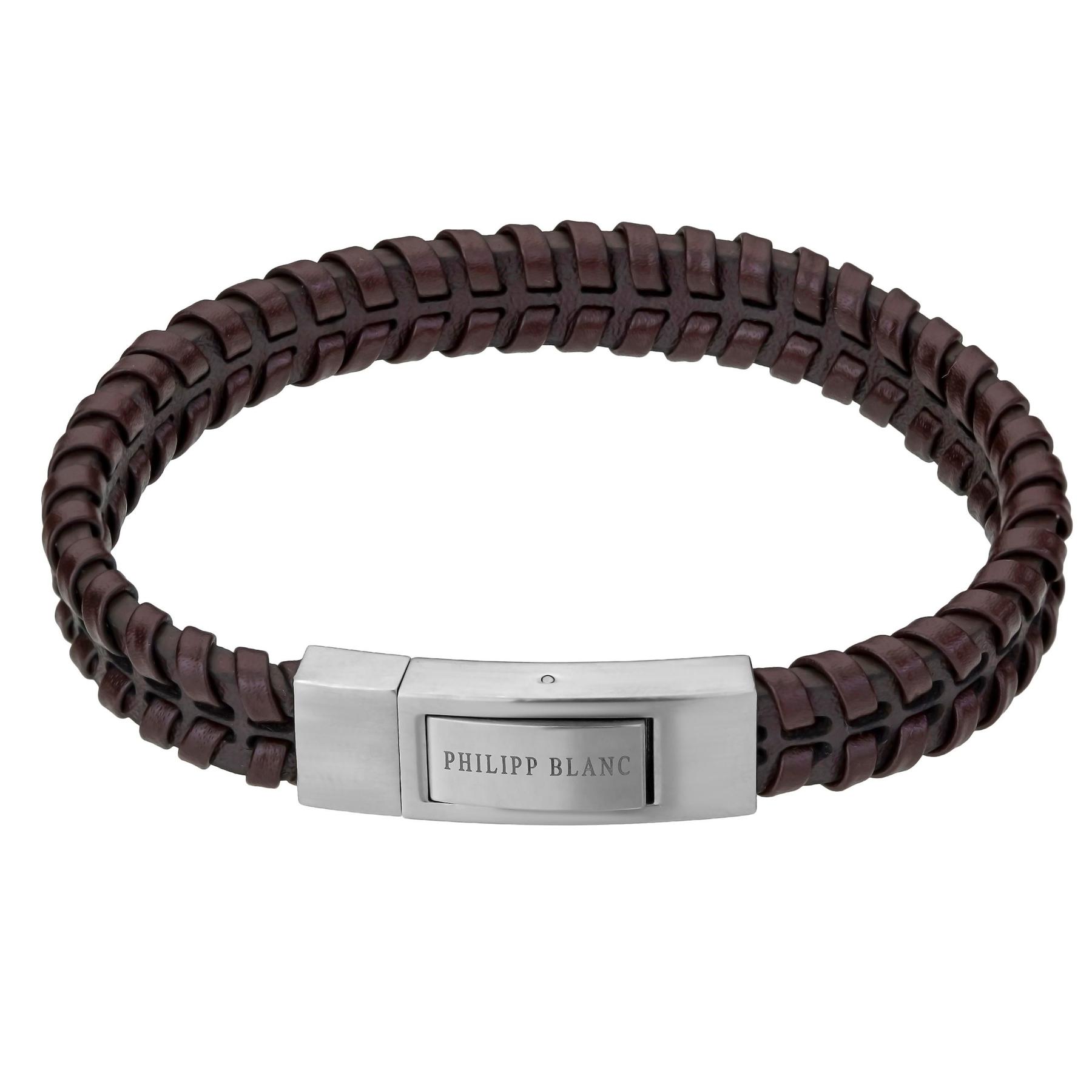 7756613396223 - Armband aus echtem Leder und Edelstahl Andreas