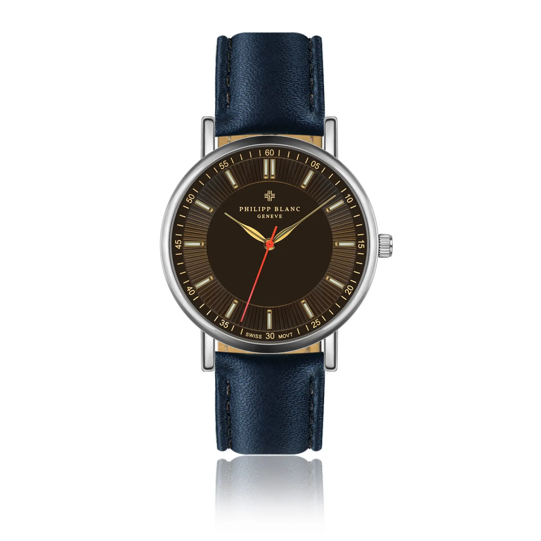 7756613393185 - Armbanduhr aus Leder Nyon