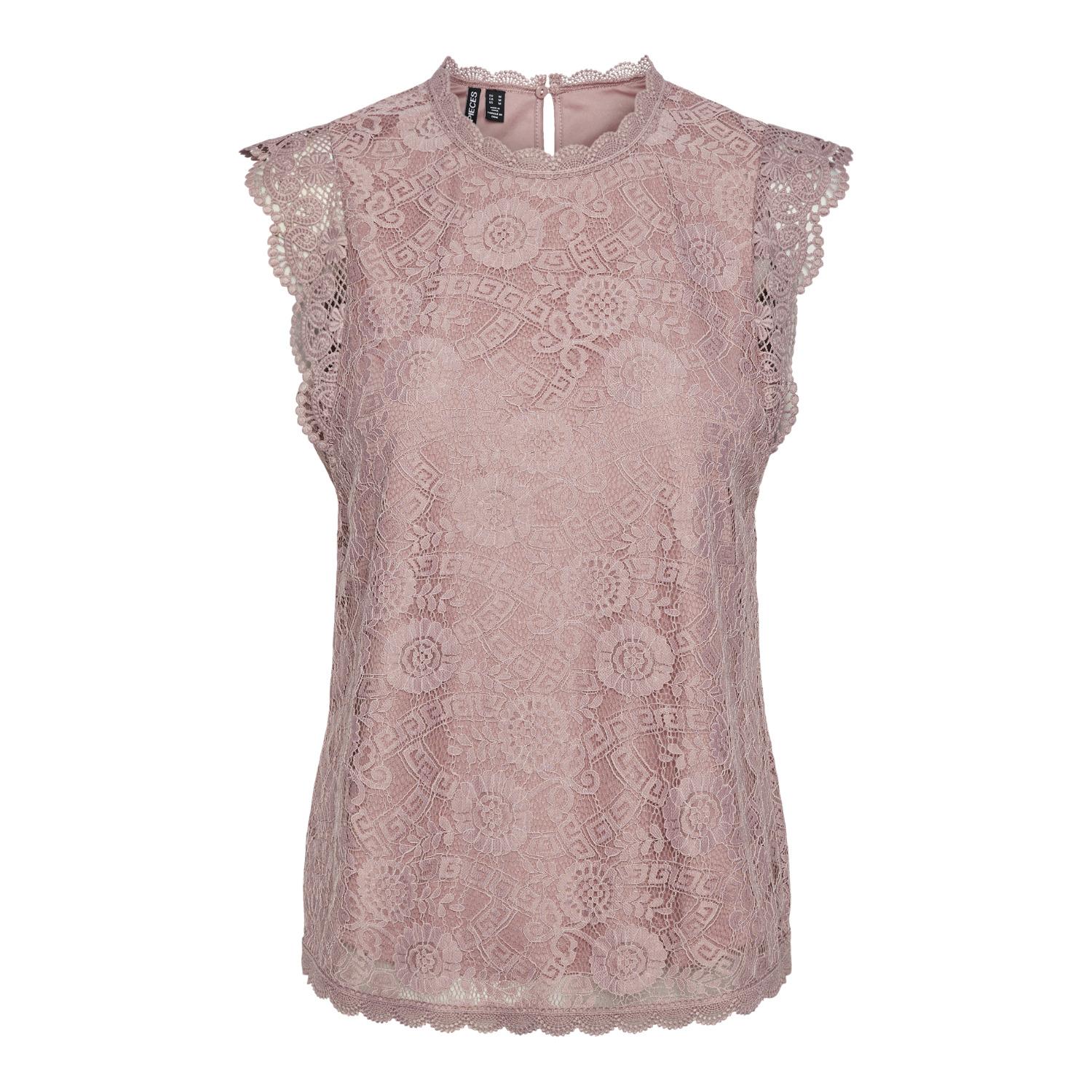 5715319071072 - Tanktop aus Spitze Langarm Damen Olline