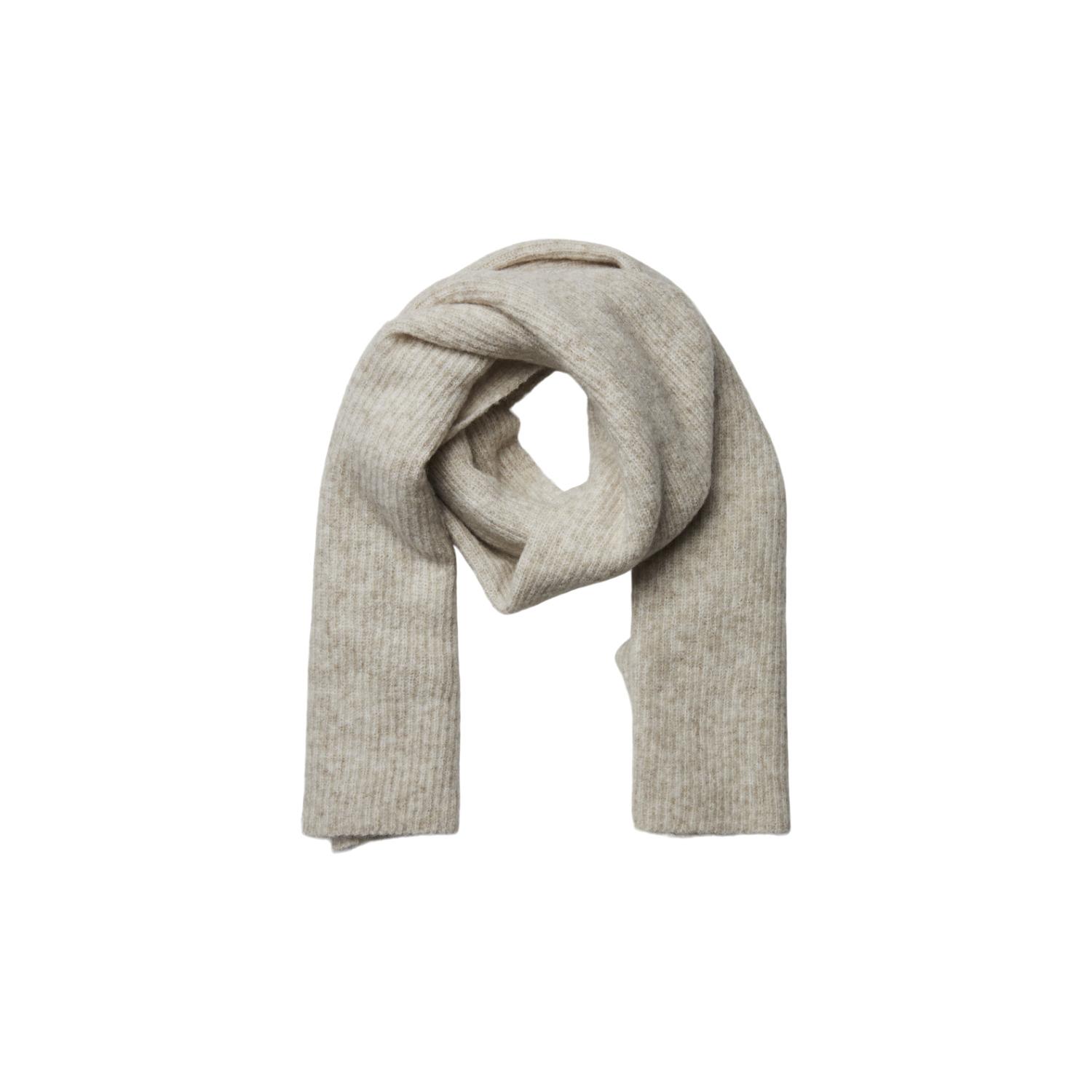 5715420912004 - PIECES Schal Cashmere-Anteil Strick für Damen beige OneSize