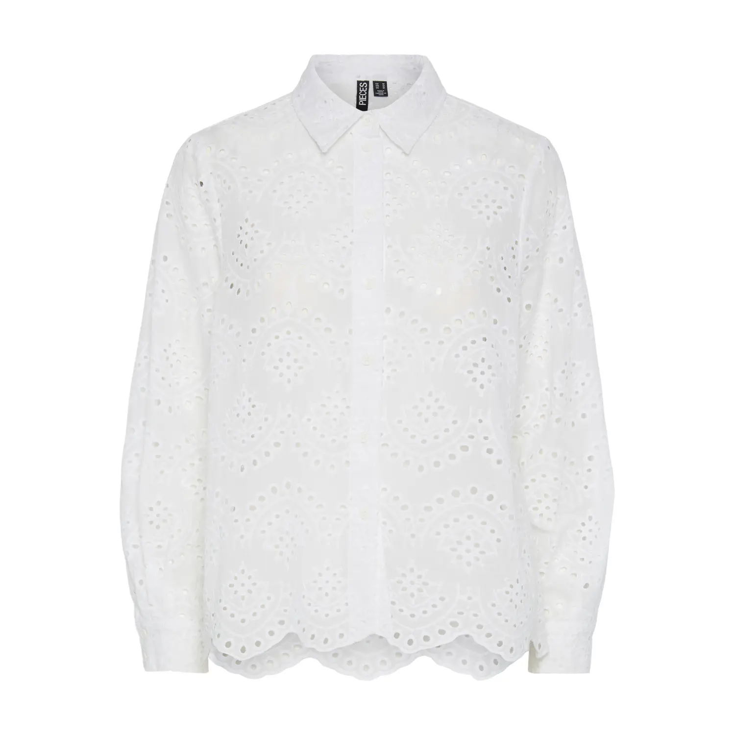 Camicia da donna a maniche lunghe in pizzo  Vilde