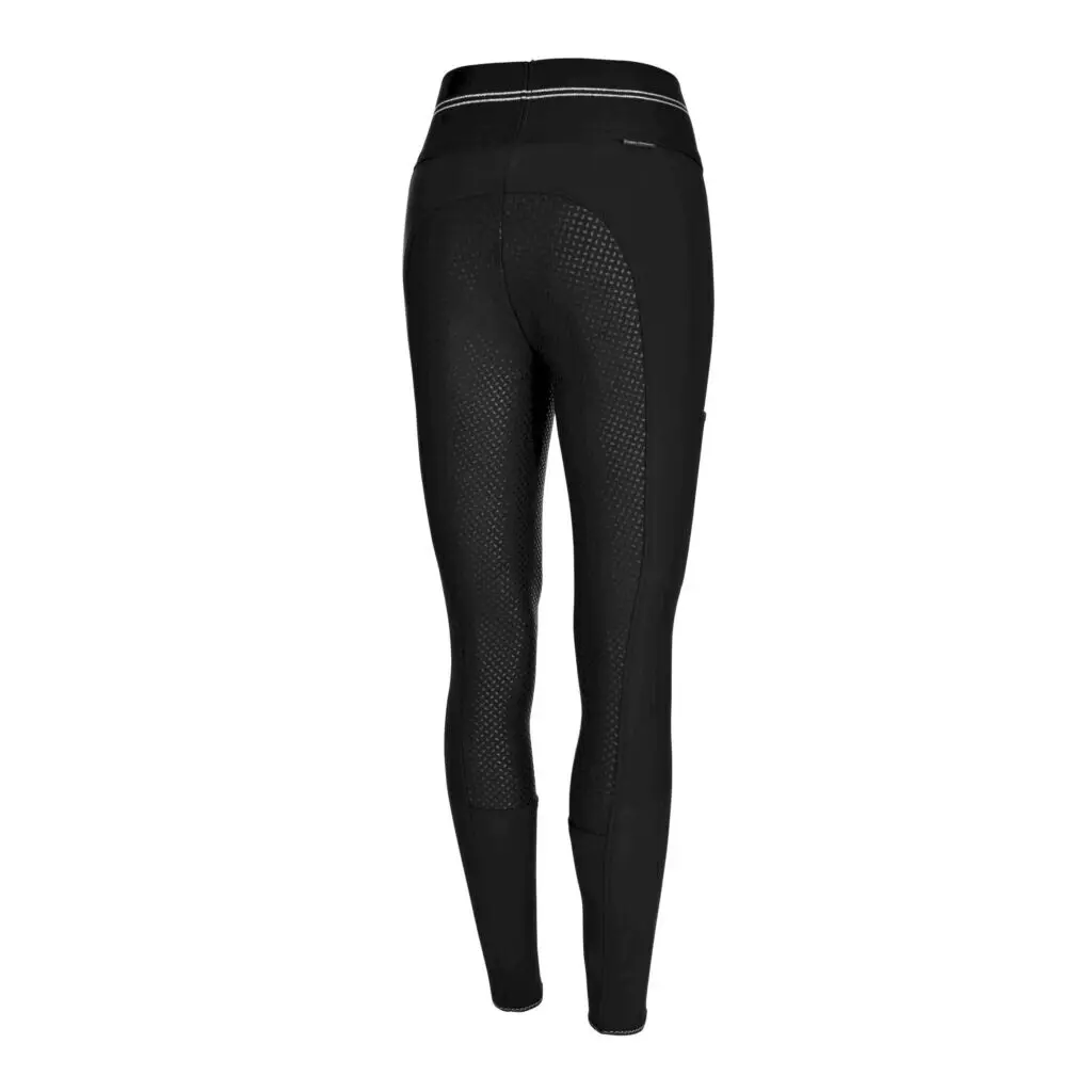 Pikeur Women's Noir Full Grip Riding Leggings Gia Softshell