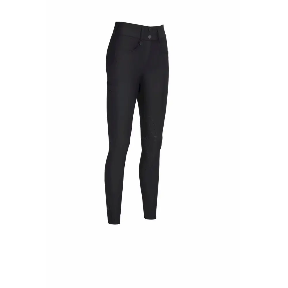 Pikeur Noir Pantaloni Da Equitazione A Media Aderenza New Amia