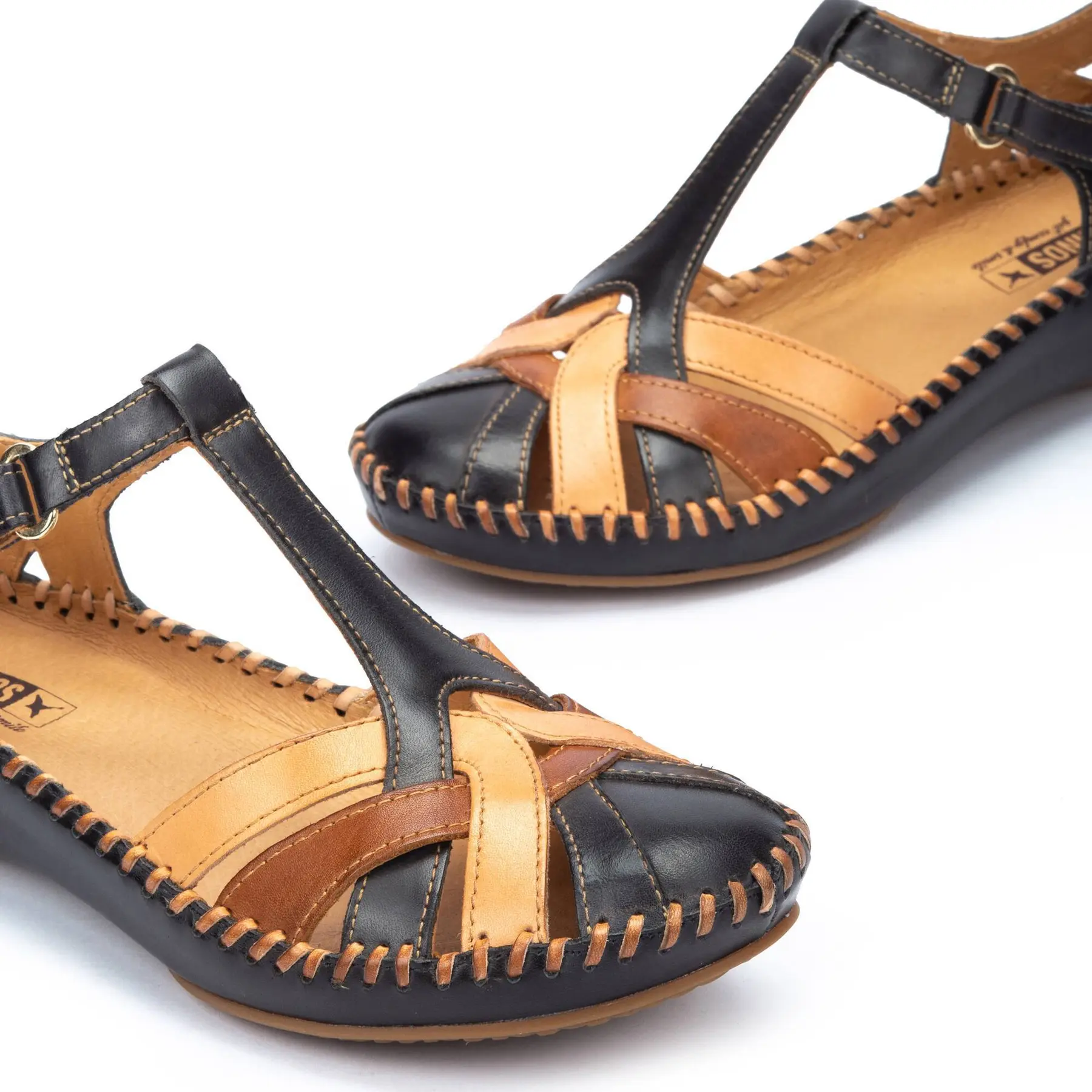 Pikolinos Chaussures Sandales Ouvertes Cuir VALENCIA Femme – Confort Élégance Quotidienne