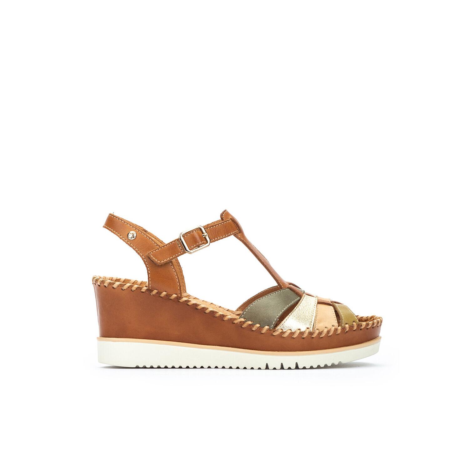 8445442456909 - Damen Keilsandalen aus Leder Aguadulce