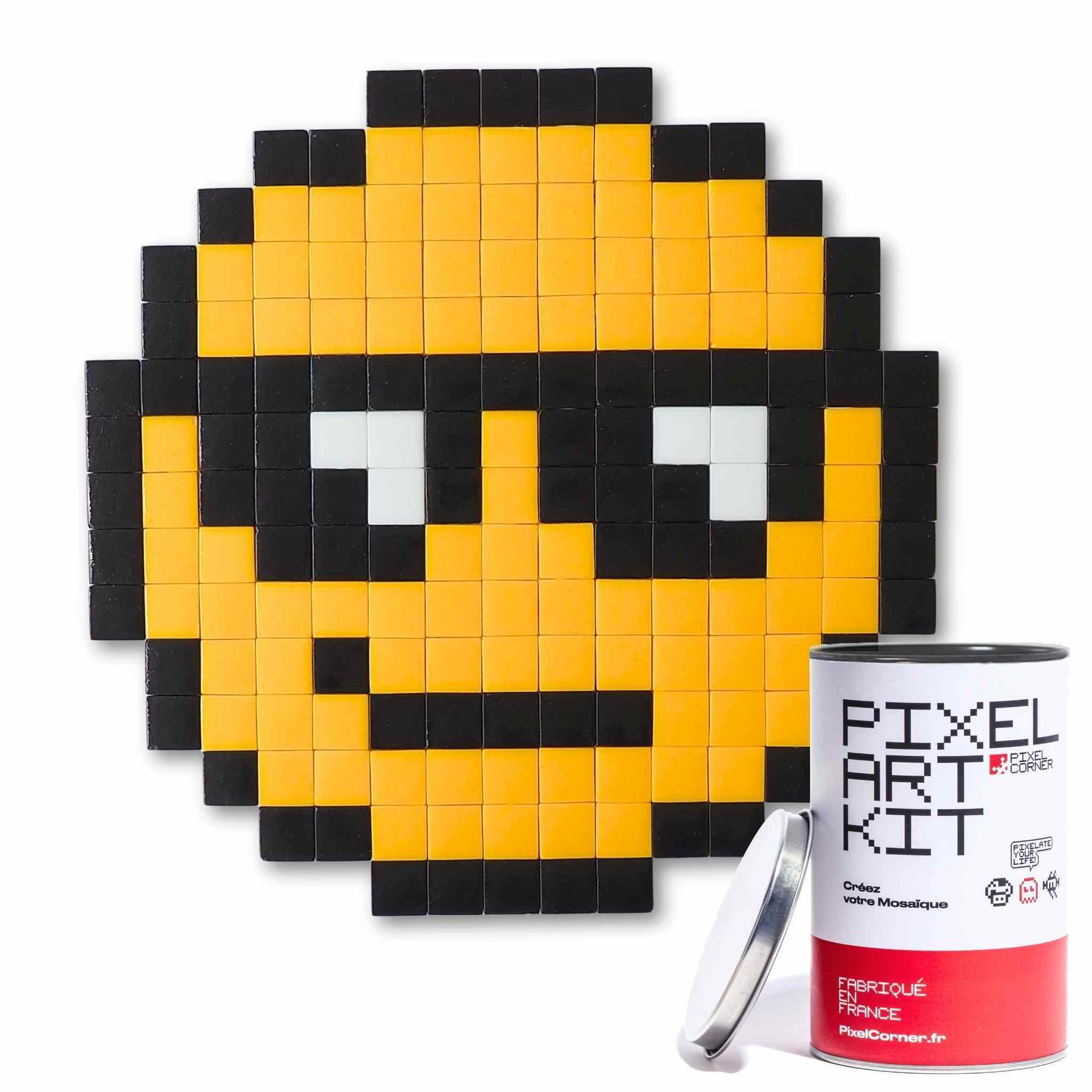 3760395764570 - Emoji-Gläser Kunst-Dekorationsset Pixel Corner