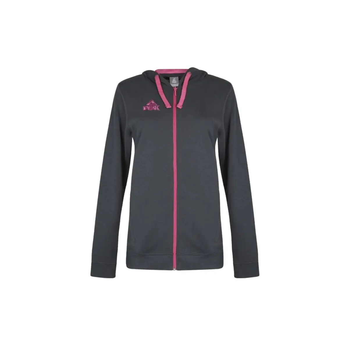 Peak Femme Sweatshirt zip élite, Rose, Taille L