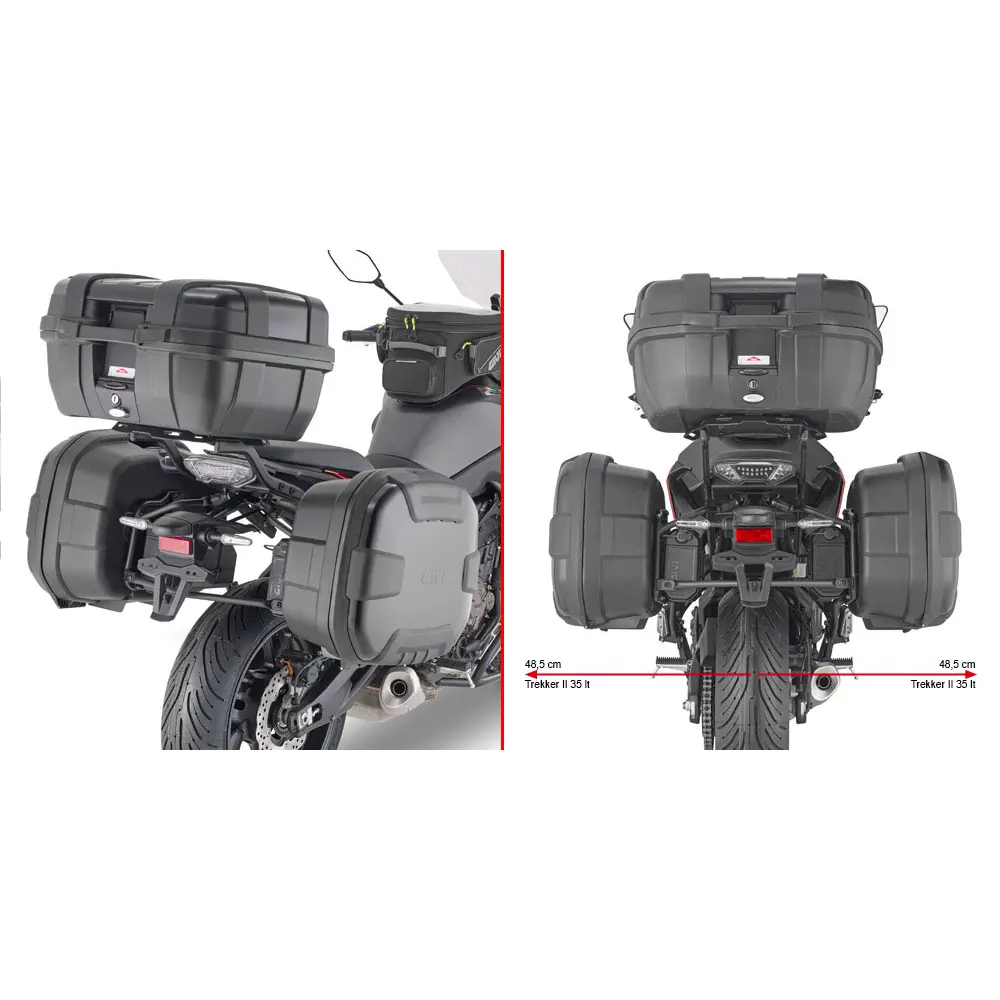 Motorrad-Seitenkofferhalter Givi Monokey Yamaha 700 Tracer (20)