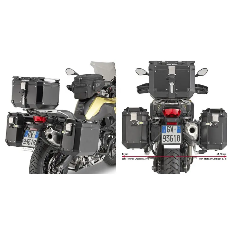 Motorrad-Seitenkofferhalter Givi Monokey Cam-Side Bmw F 750 Gs (18 À 21)