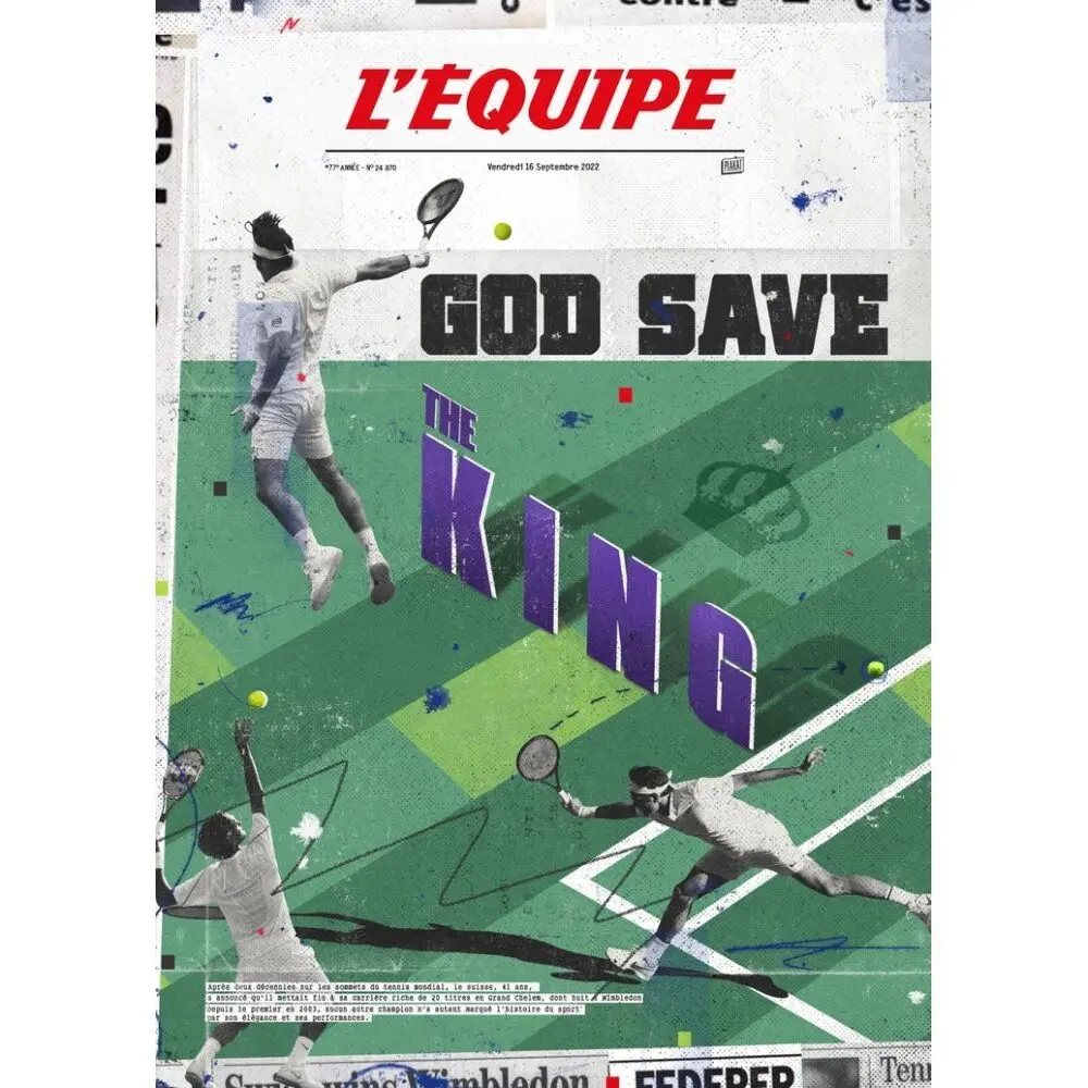 3770015934597 - Digigraphie-Poster LEquipe - Federer