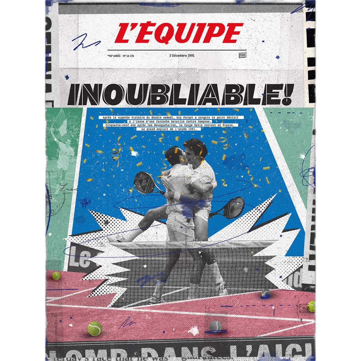 3760401320592 - Fotorahmen LEquipe - Coupe Davis 91
