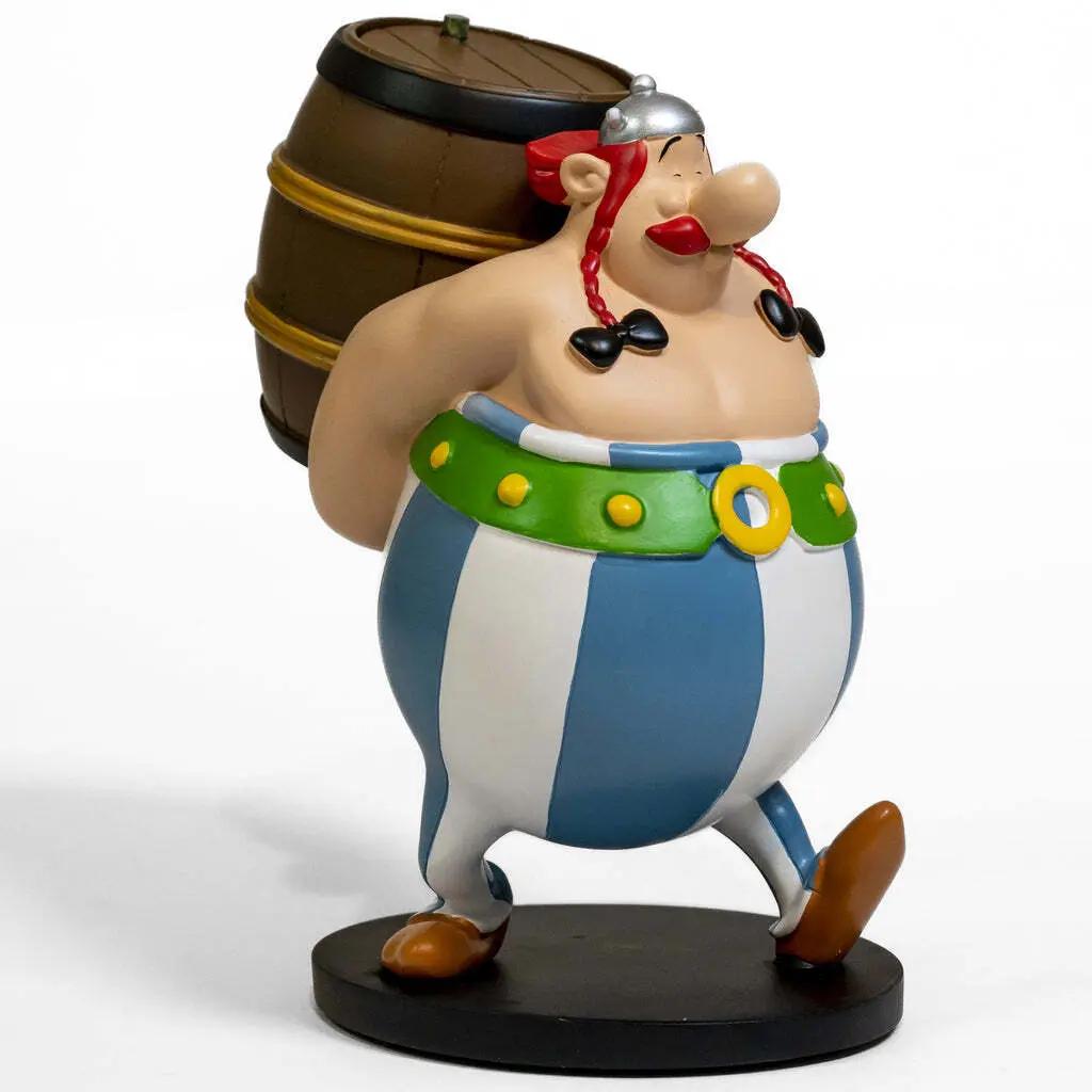 Figurine obelix et son tonneau (Figur mit Fass) Plastoy